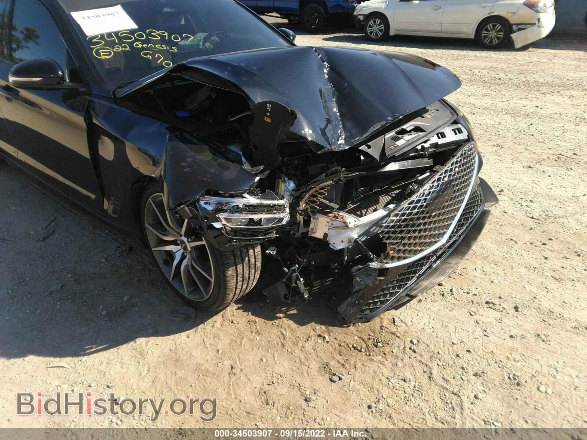 2022 GENESIS G70 - VIN: KMTG54TE4NU101316 - Фото 6