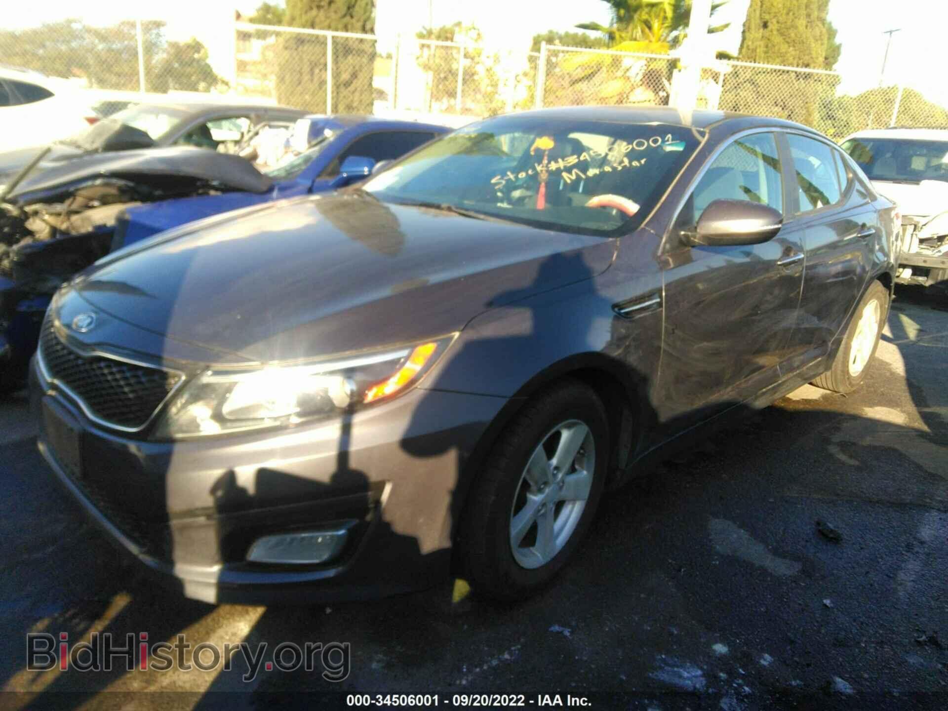 2015 KIA OPTIMA - VIN: KNAGM4A77F5629558 - Фото 2