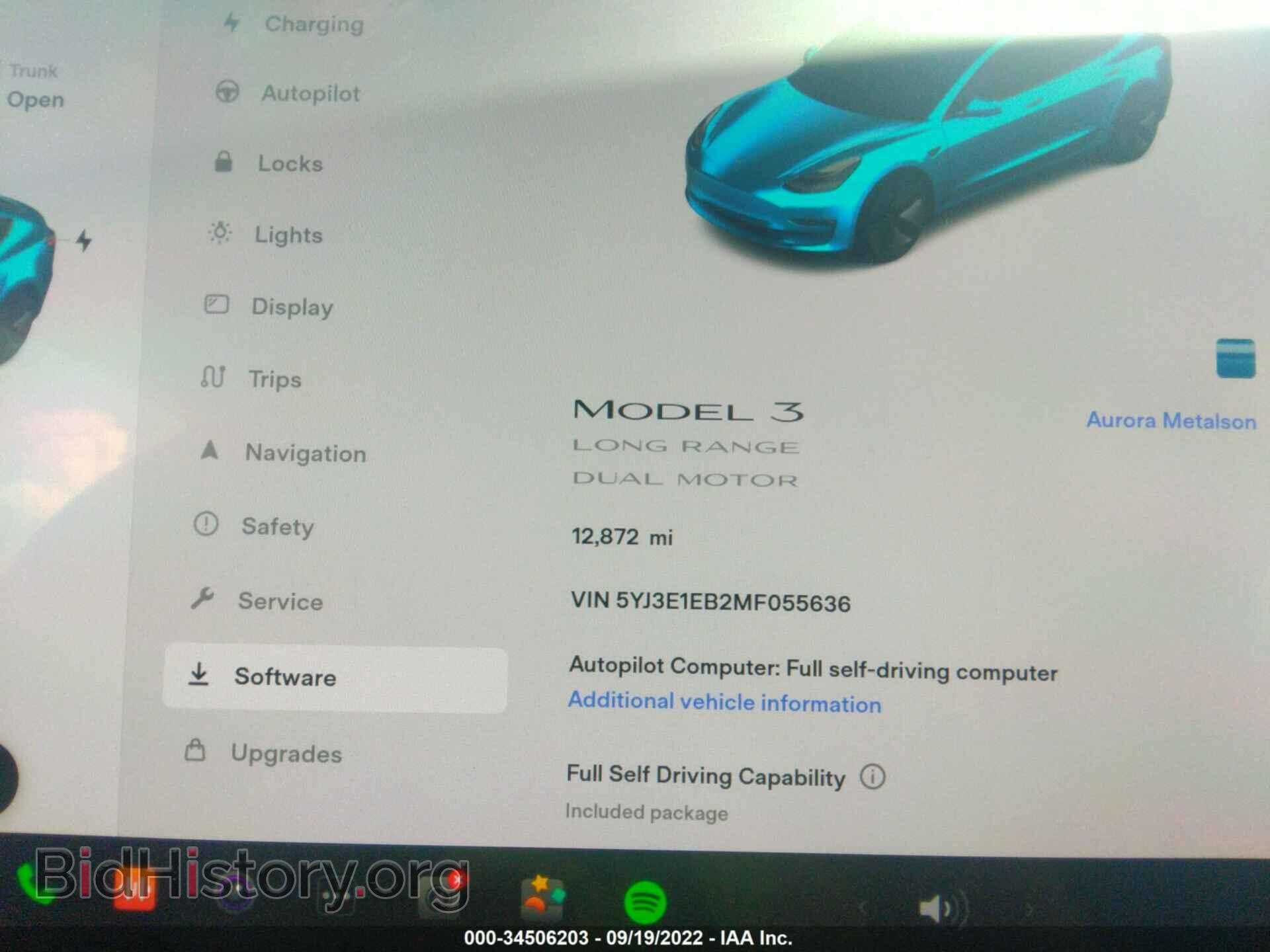 2021 TESLA MODEL 3 - VIN: 5YJ3E1EB2MF055636 - Фото 7