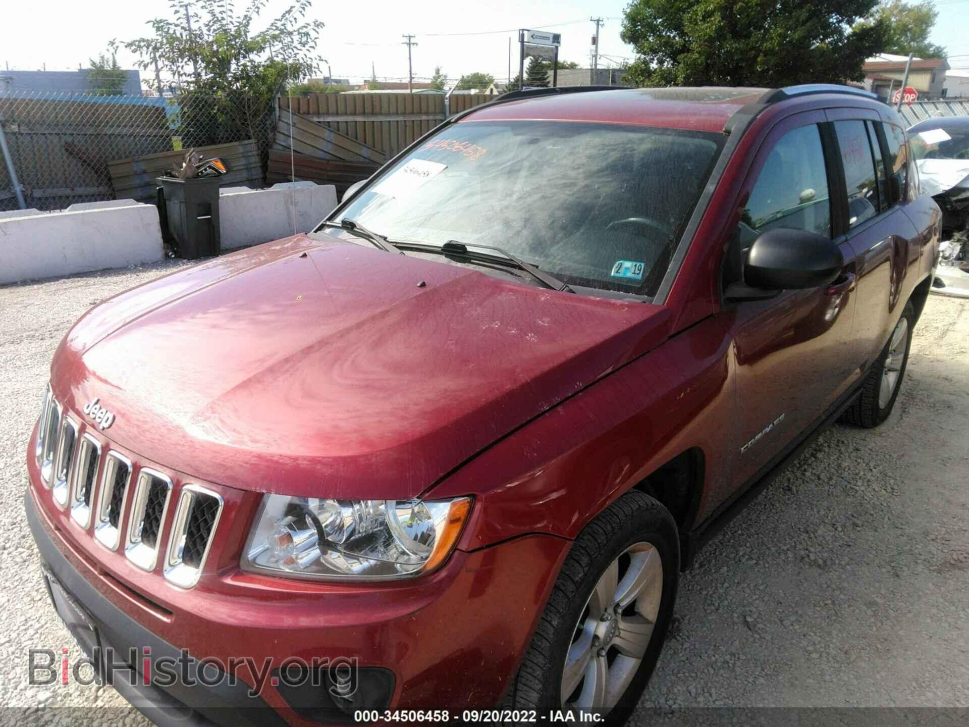 2012 JEEP COMPASS - VIN: 1C4NJDEB5CD525282 - Фото 2