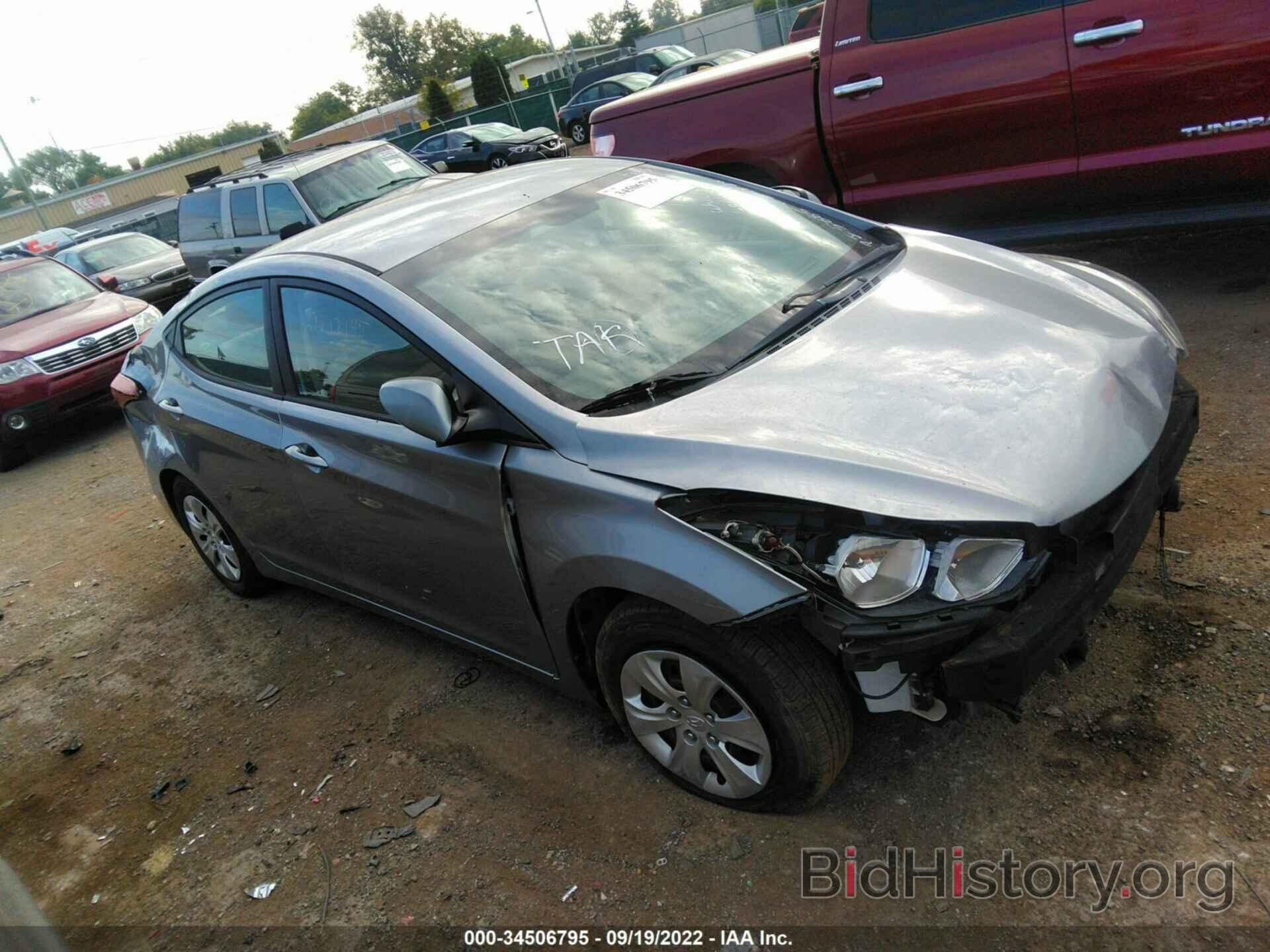 Фотография 5NPDH4AE2GH685885 - HYUNDAI ELANTRA 2016