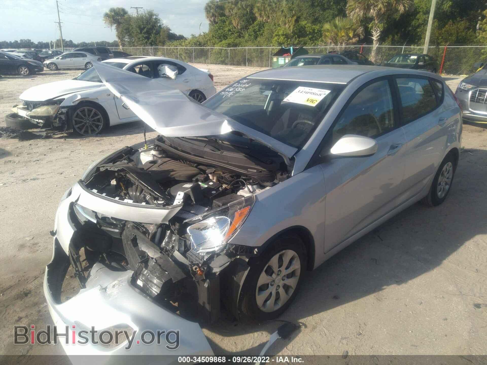2016 HYUNDAI ACCENT - VIN: KMHCT5AEXGU277409 - Фото 2