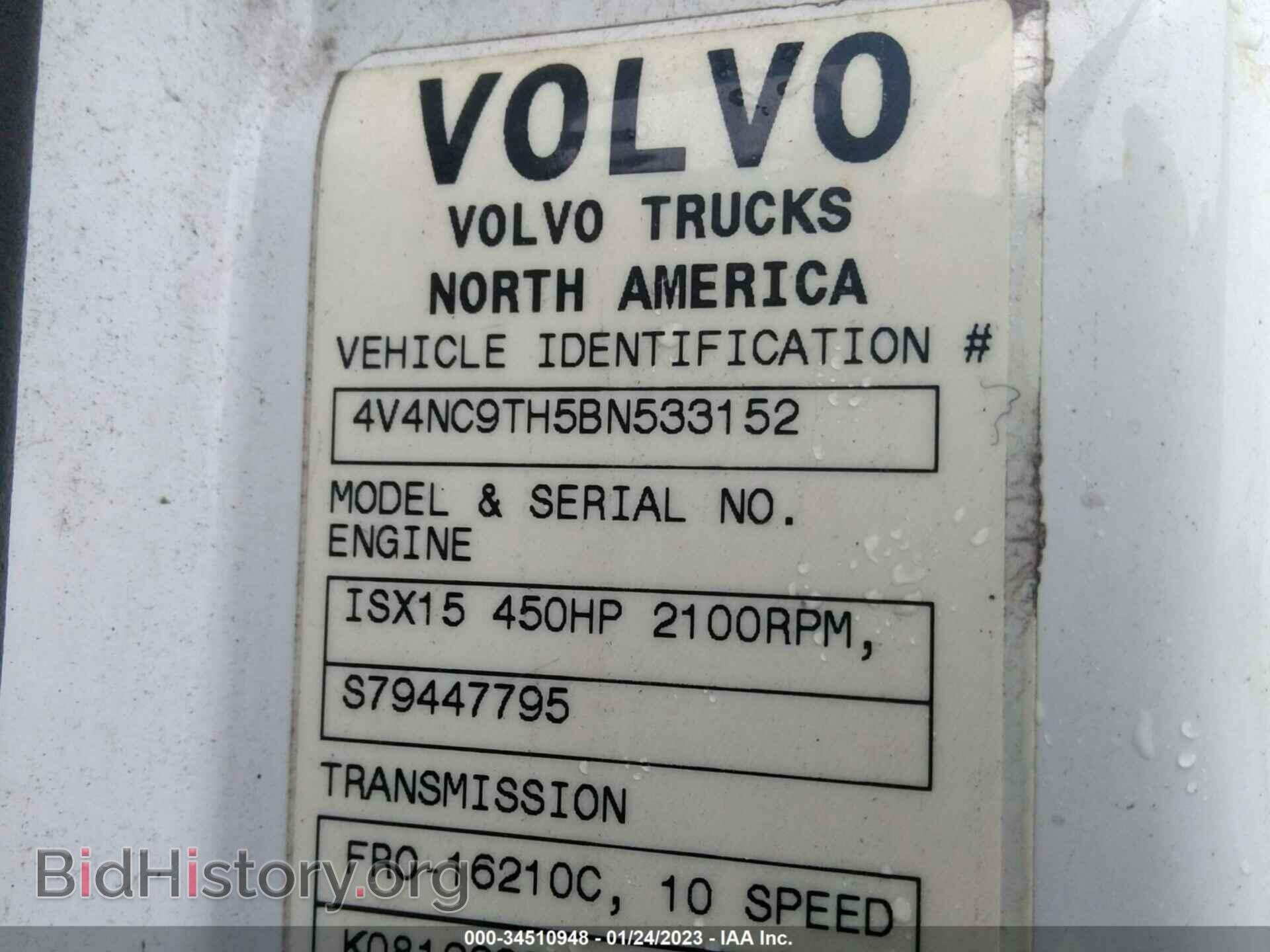 2011 VOLVO VN - VIN: 4V4NC9TH5BN533152 - Фото 9