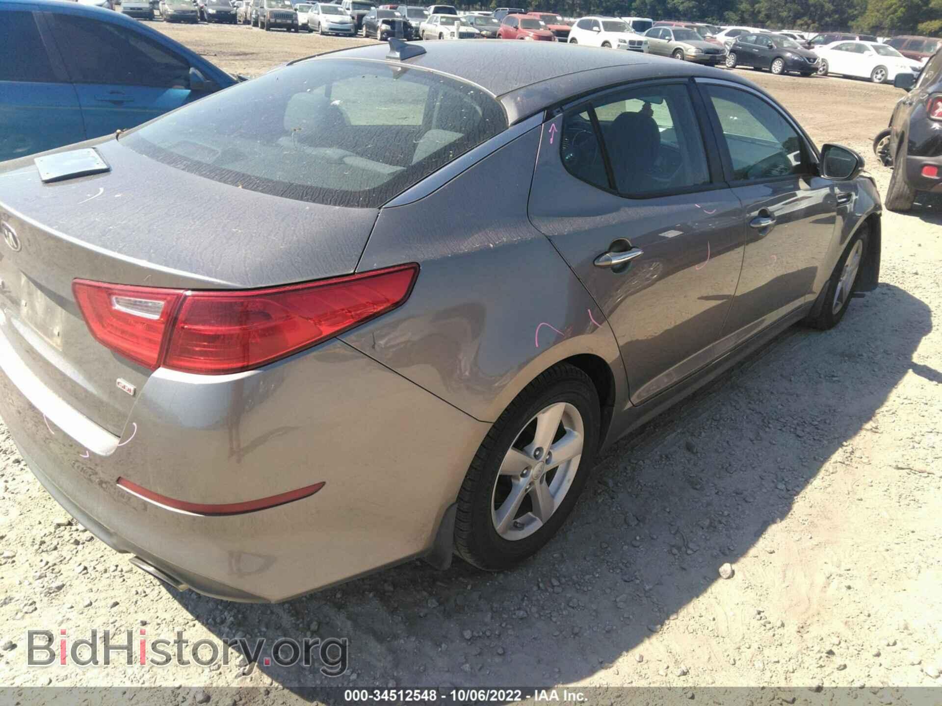 2015 KIA OPTIMA - VIN: 5XXGM4A77FG482995 - Фото 4
