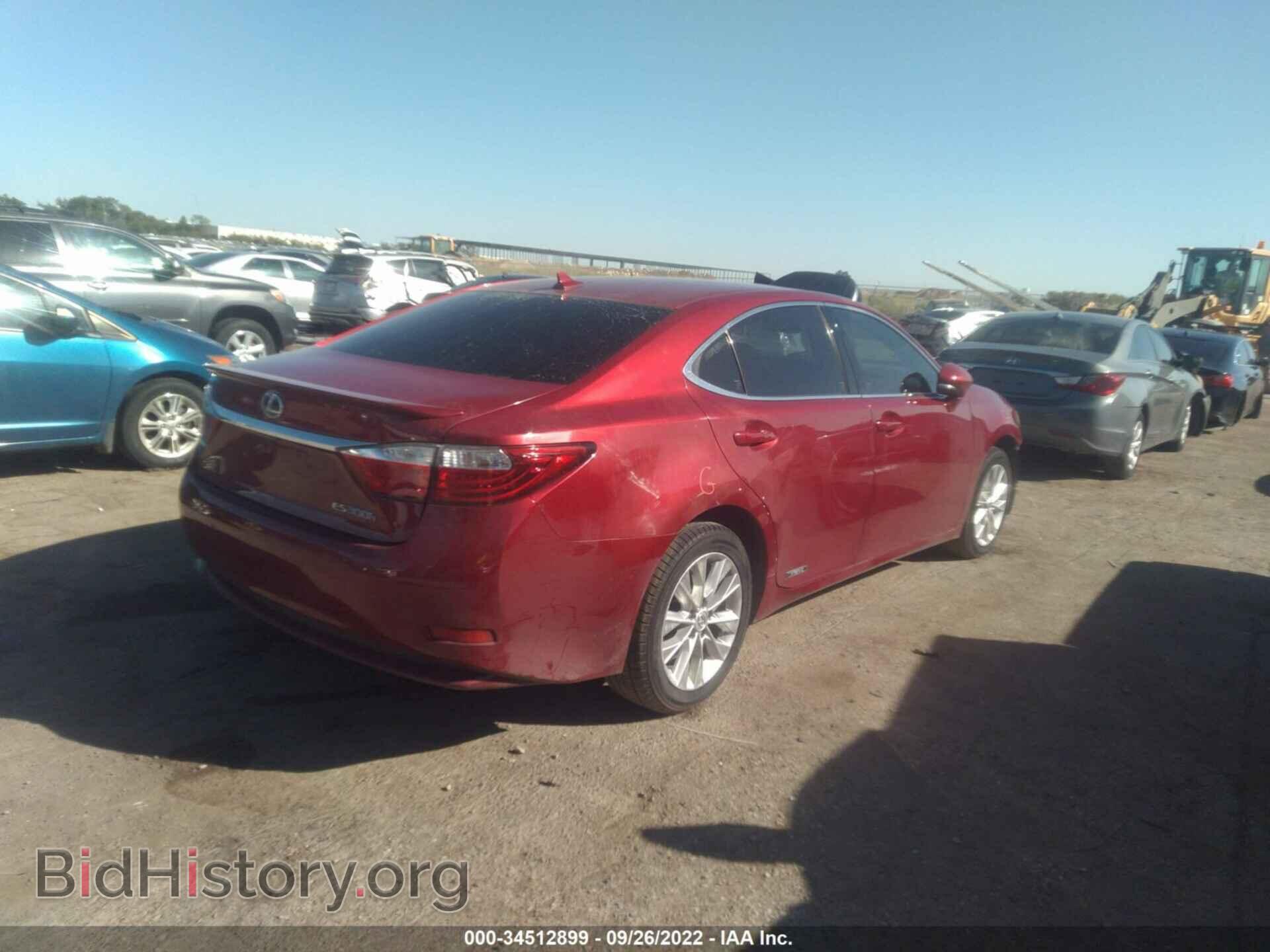 2013 LEXUS ES 300H - VIN: JTHBW1GG6D2021864 - Фото 4
