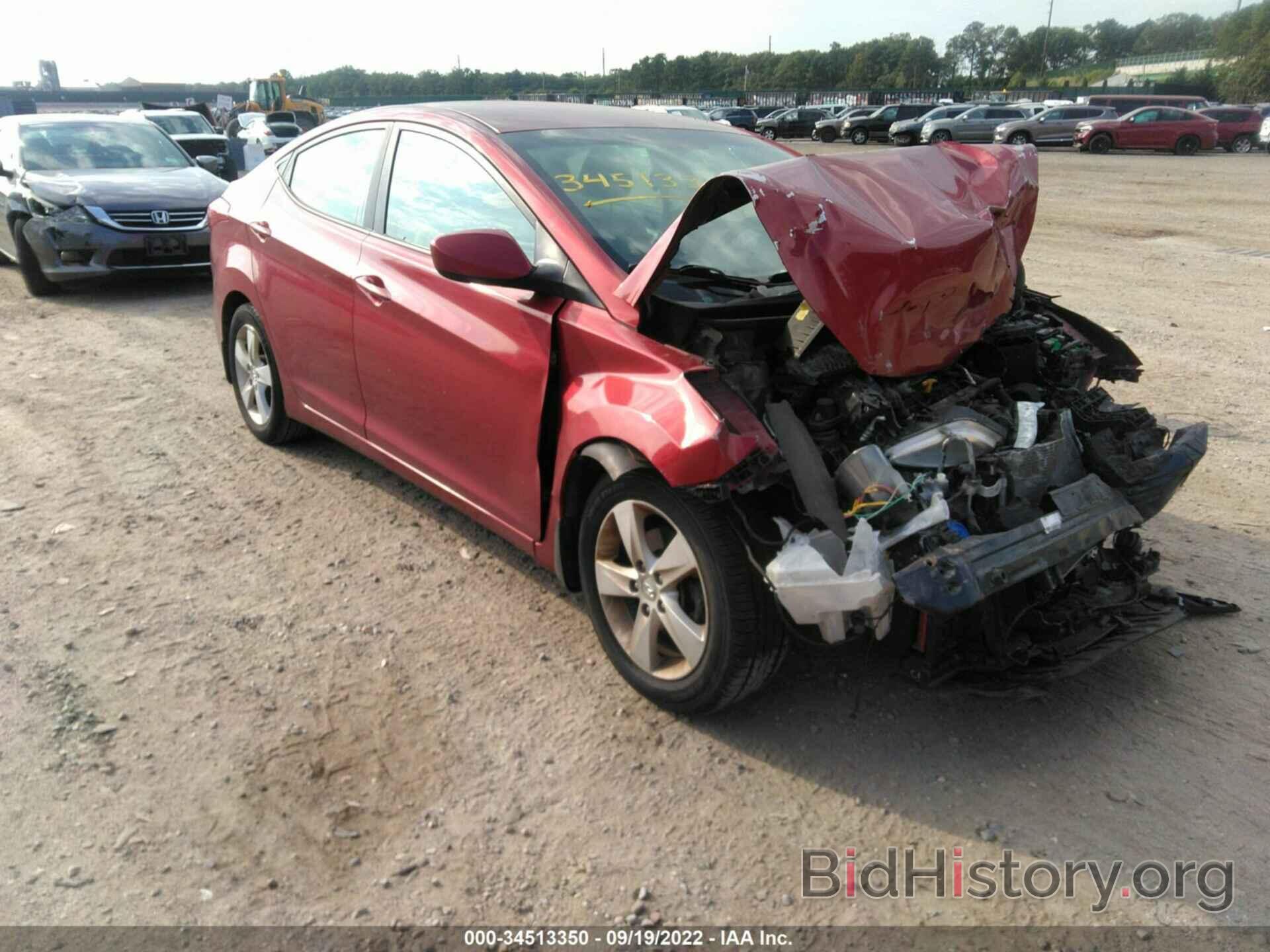 Photo 5NPDH4AEXDH220587 - HYUNDAI ELANTRA 2013