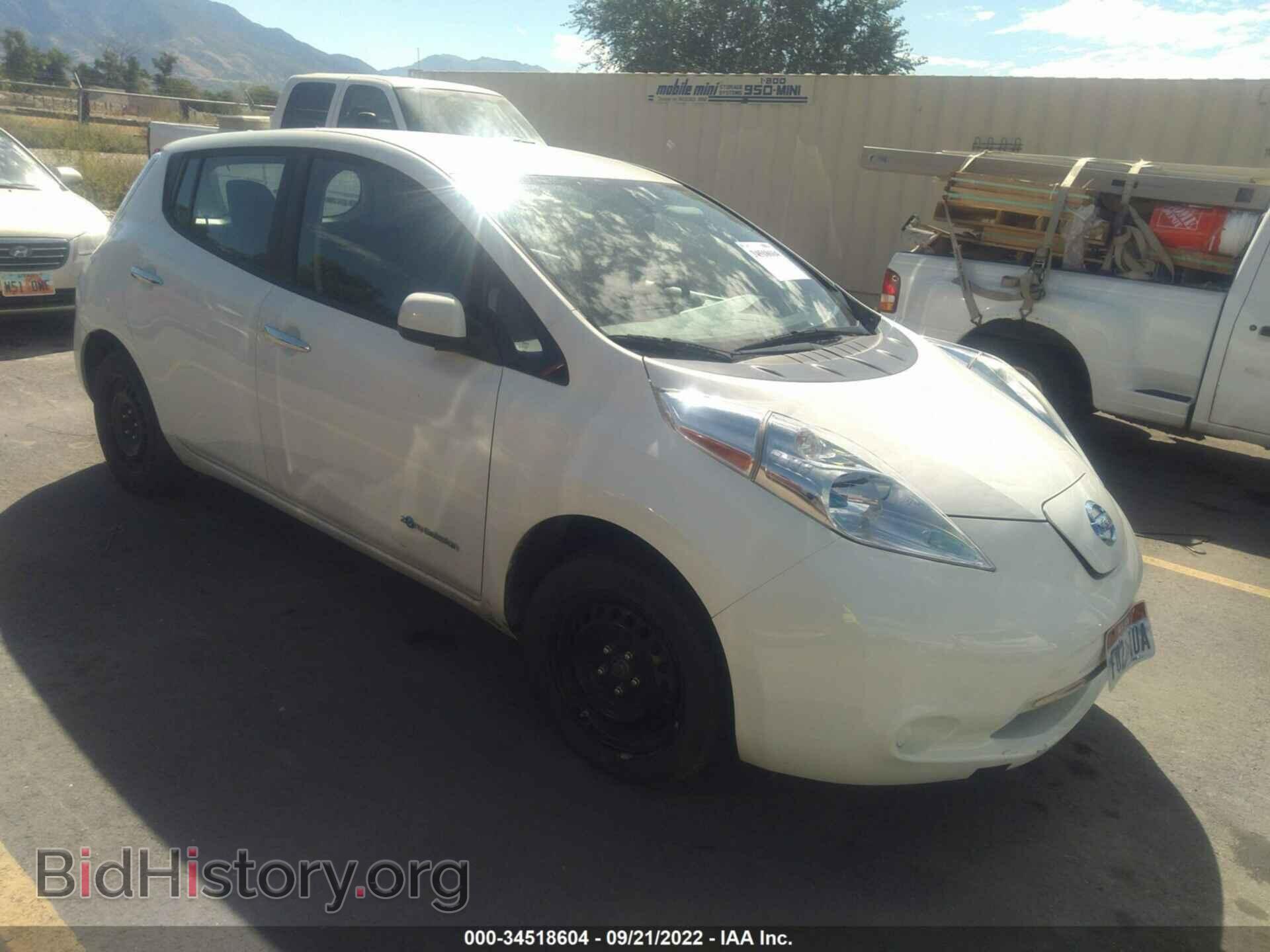 Photo 1N4AZ0CP7EC333052 - NISSAN LEAF 2014