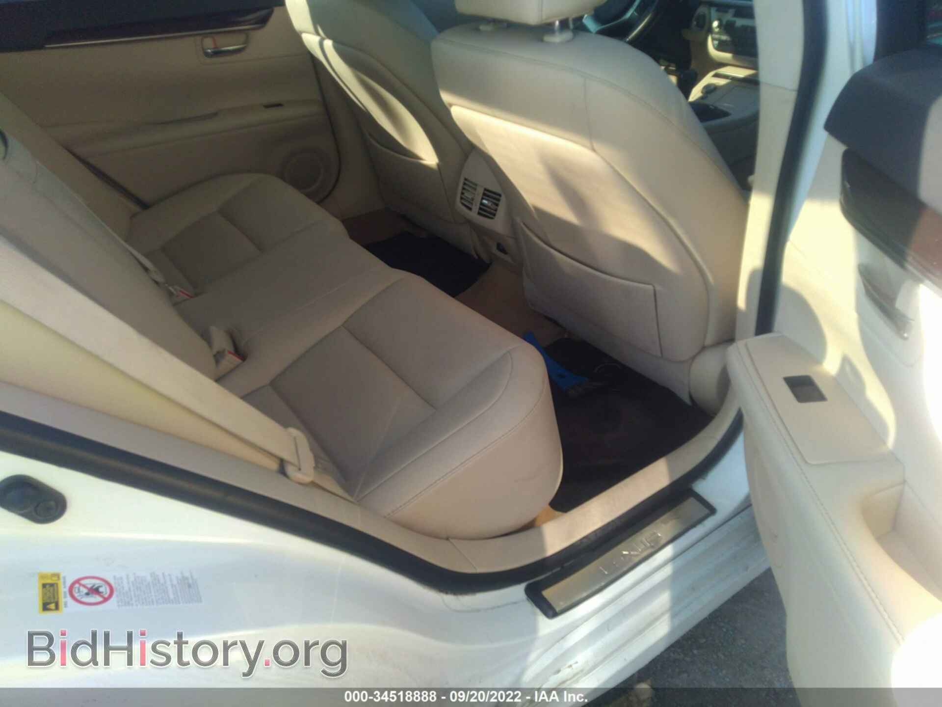 2013 LEXUS ES 350 - VIN: JTHBK1GG4D2083016 - Фото 8