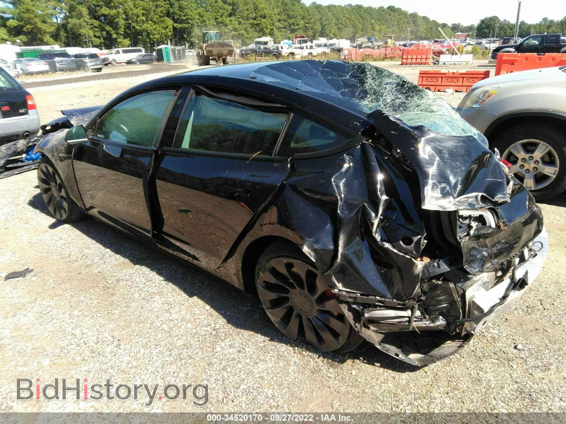 2022 TESLA MODEL 3 - VIN: 5YJ3E1EC4NF153514 - Фото 3