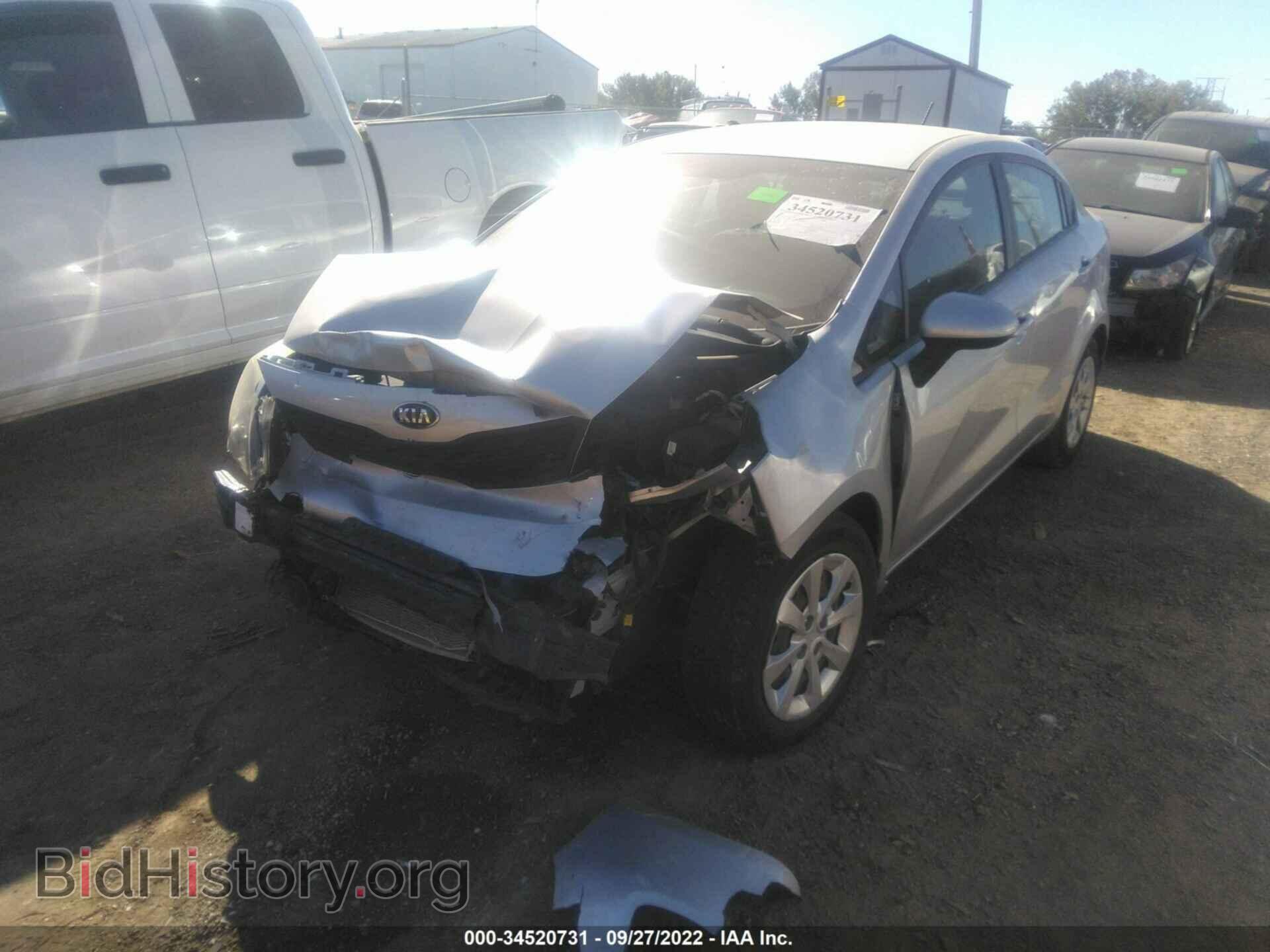 2015 KIA RIO - VIN: KNADM4A37F6449796 - Фото 2