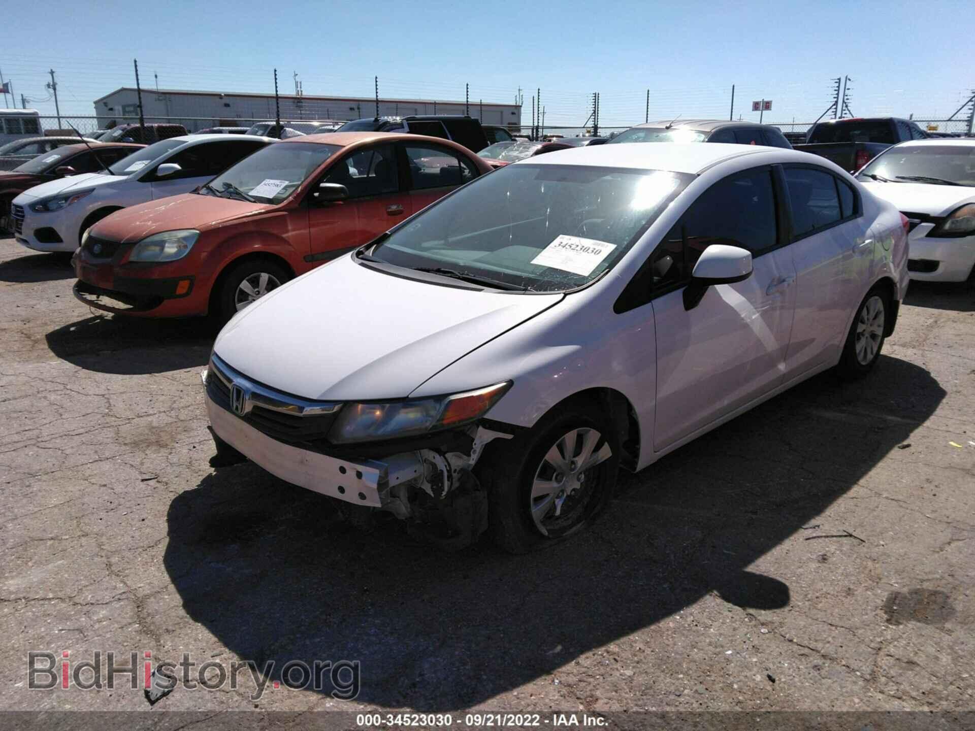 2012 HONDA CIVIC SDN - VIN: 19XFB2F55CE084184 - Фото 2