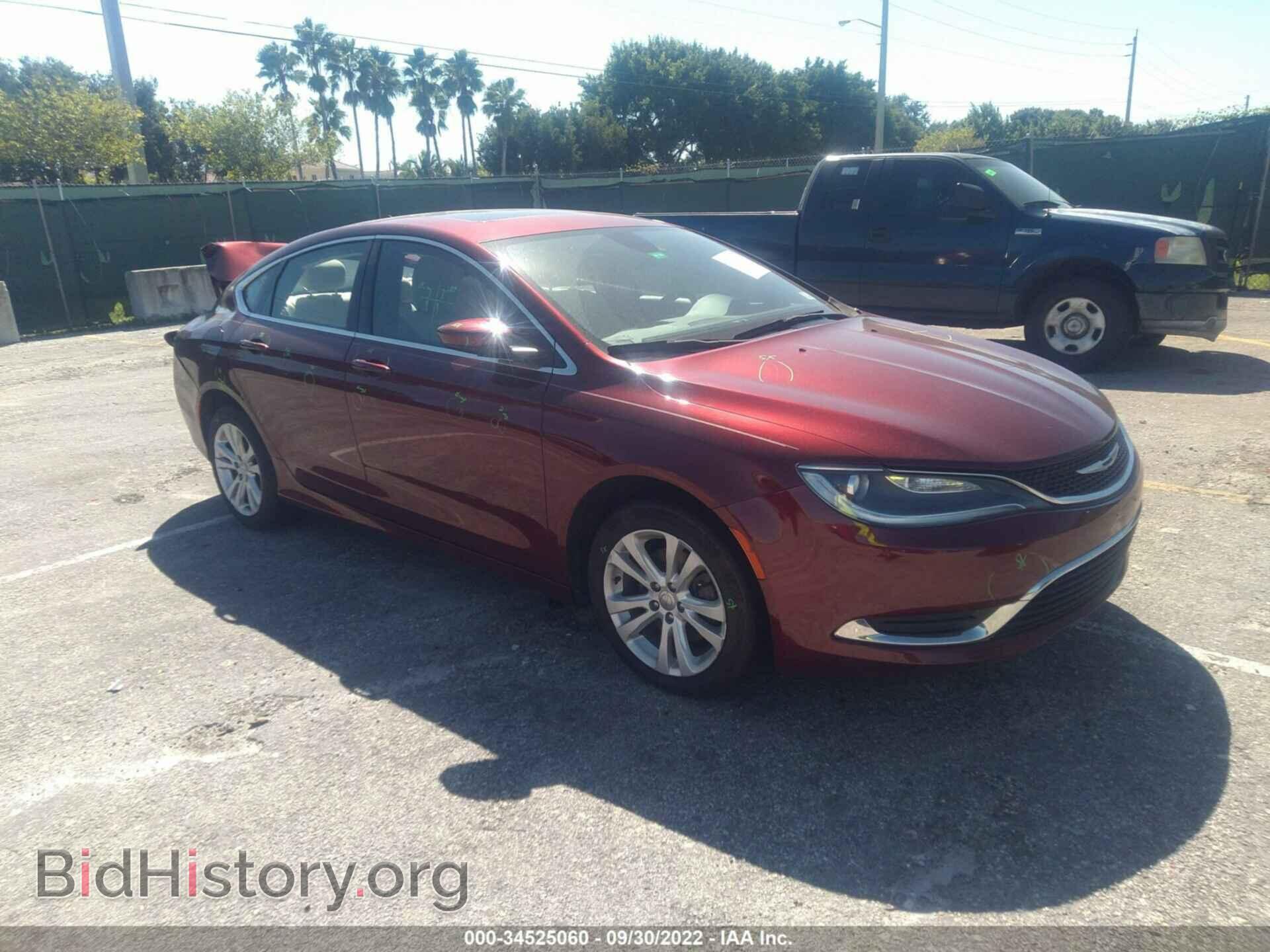 Фотография 1C3CCCAB7GN168595 - CHRYSLER 200 2016