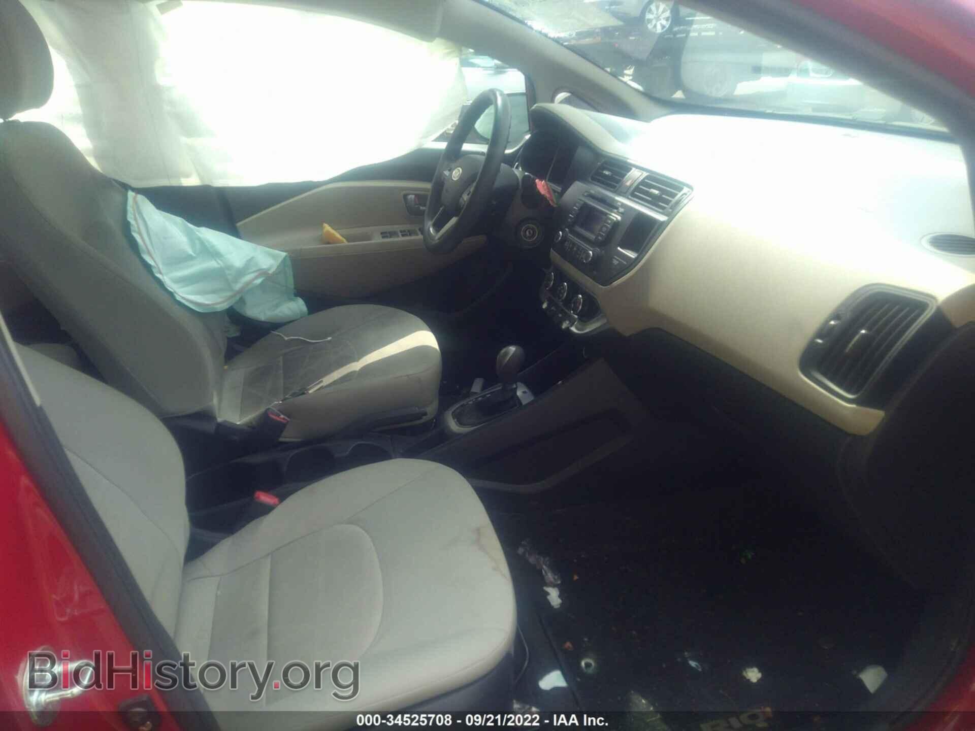 2013 KIA RIO - VIN: KNADM4A38D6107366 - Фото 5