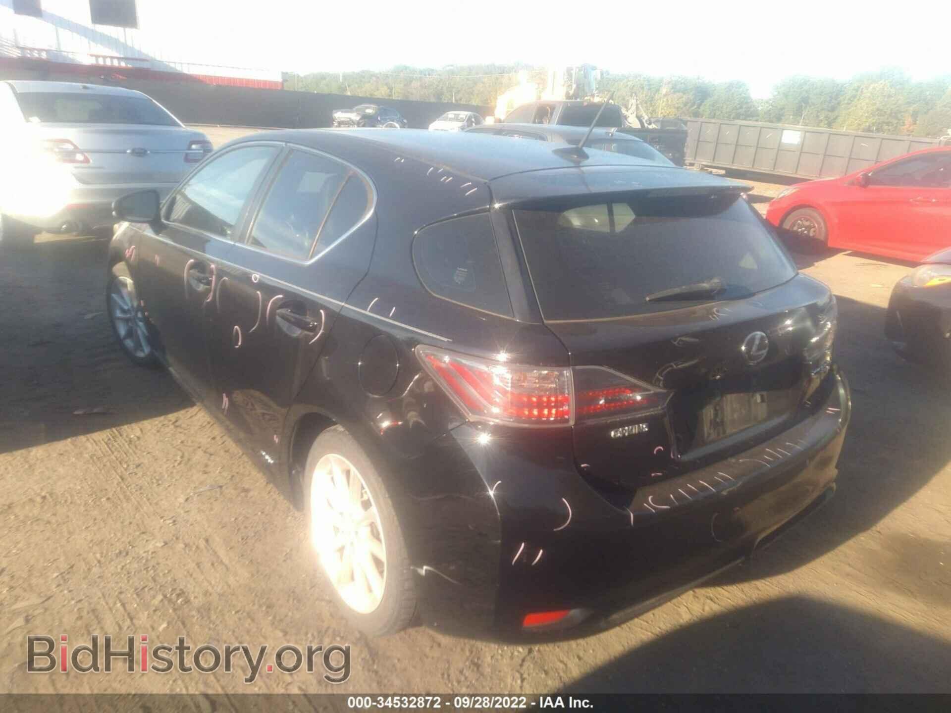2012 LEXUS CT 200H - VIN: JTHKD5BH0C2093364 - Фото 3