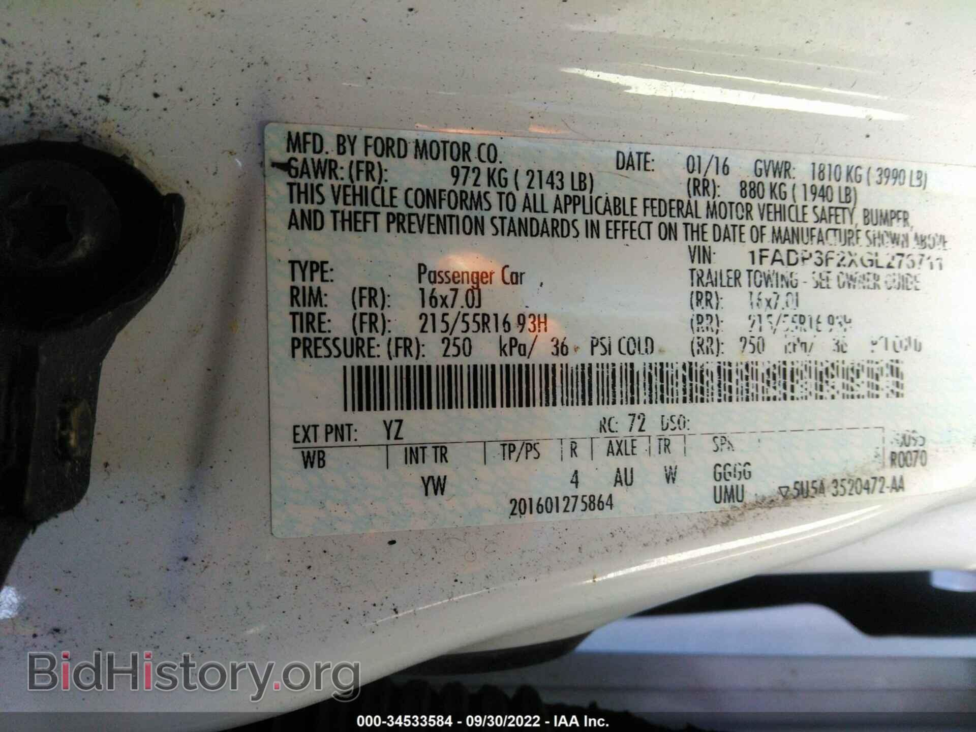 2016 FORD FOCUS - VIN: 1FADP3F2XGL276711 - Photo 9