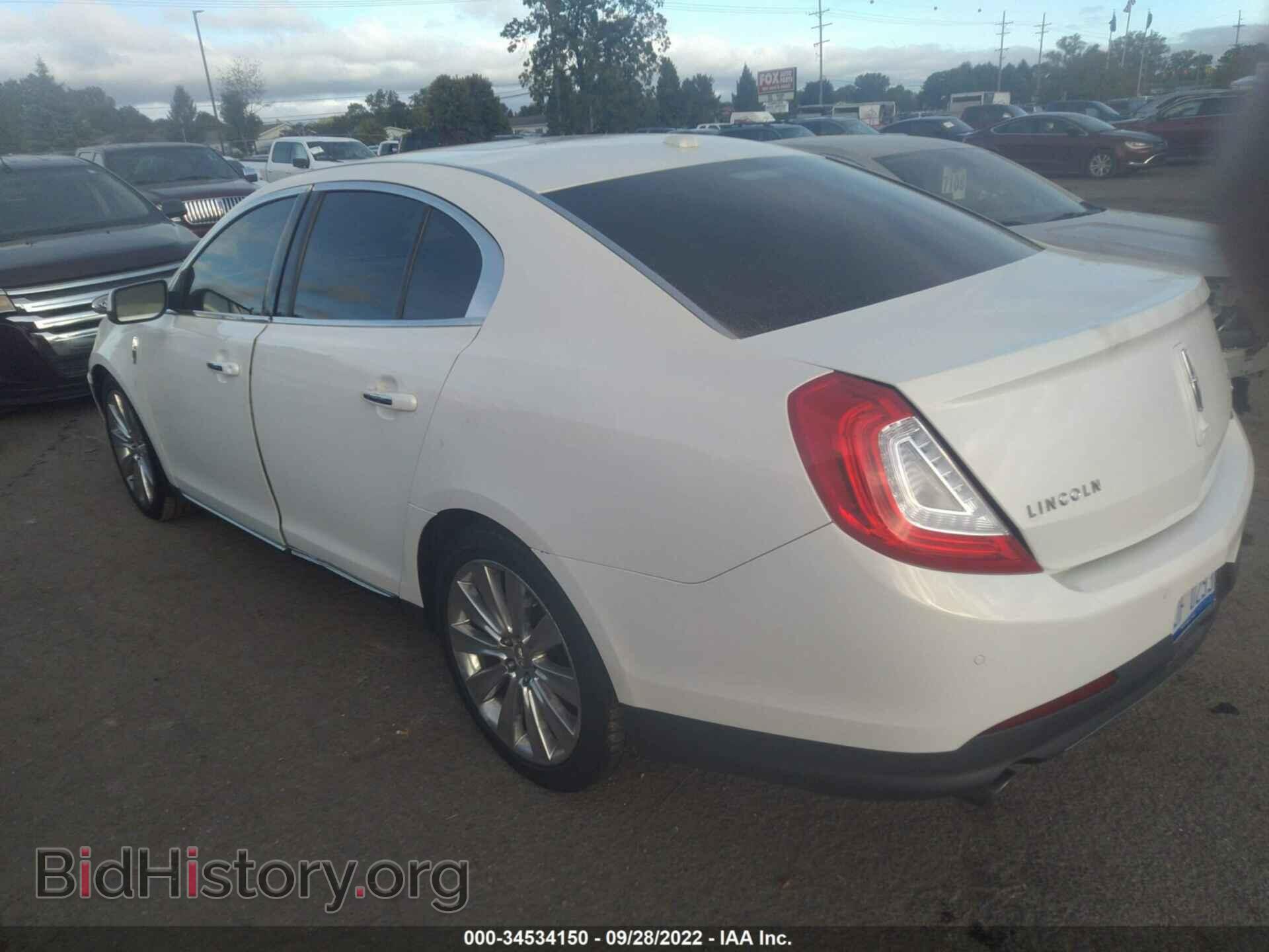 2013 LINCOLN MKS - VIN: 1LNHL9FT4DG604417 - Фото 3