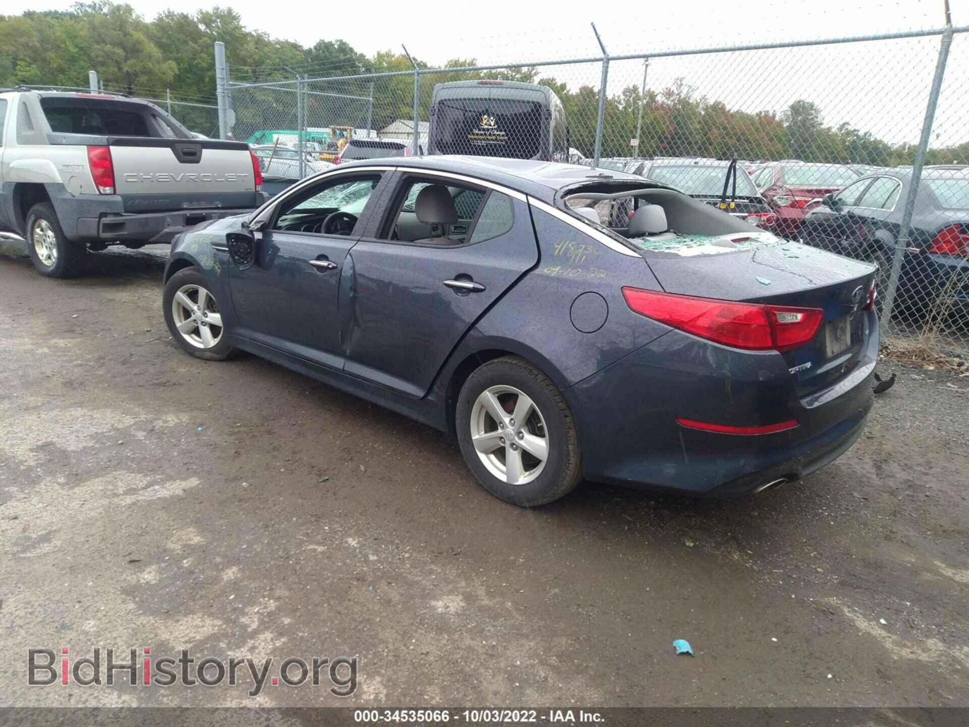 2015 KIA OPTIMA - VIN: KNAGM4A72F5530162 - Фото 3