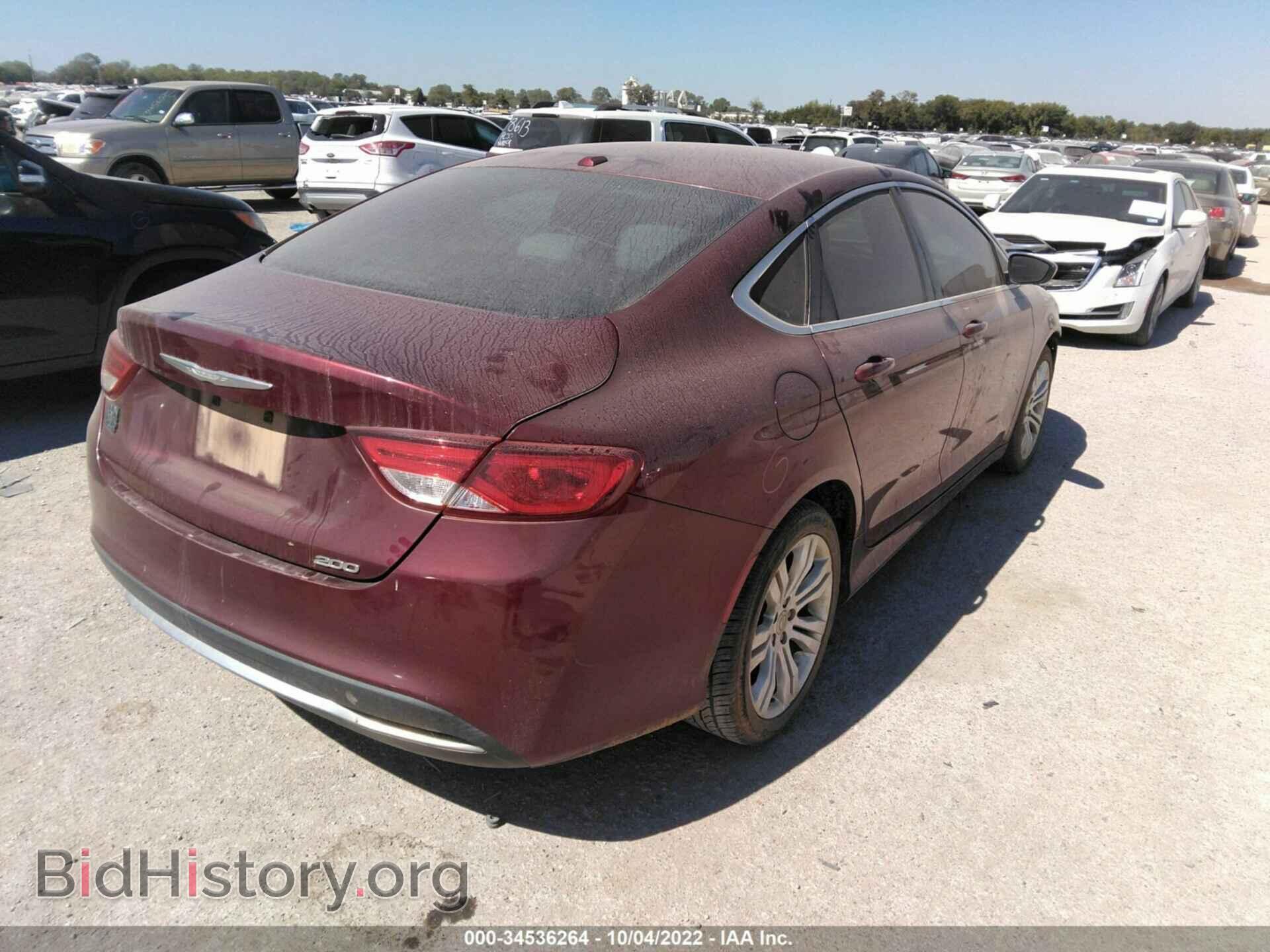 2015 CHRYSLER 200 - VIN: 1C3CCCAB6FN609650 - Фото 4