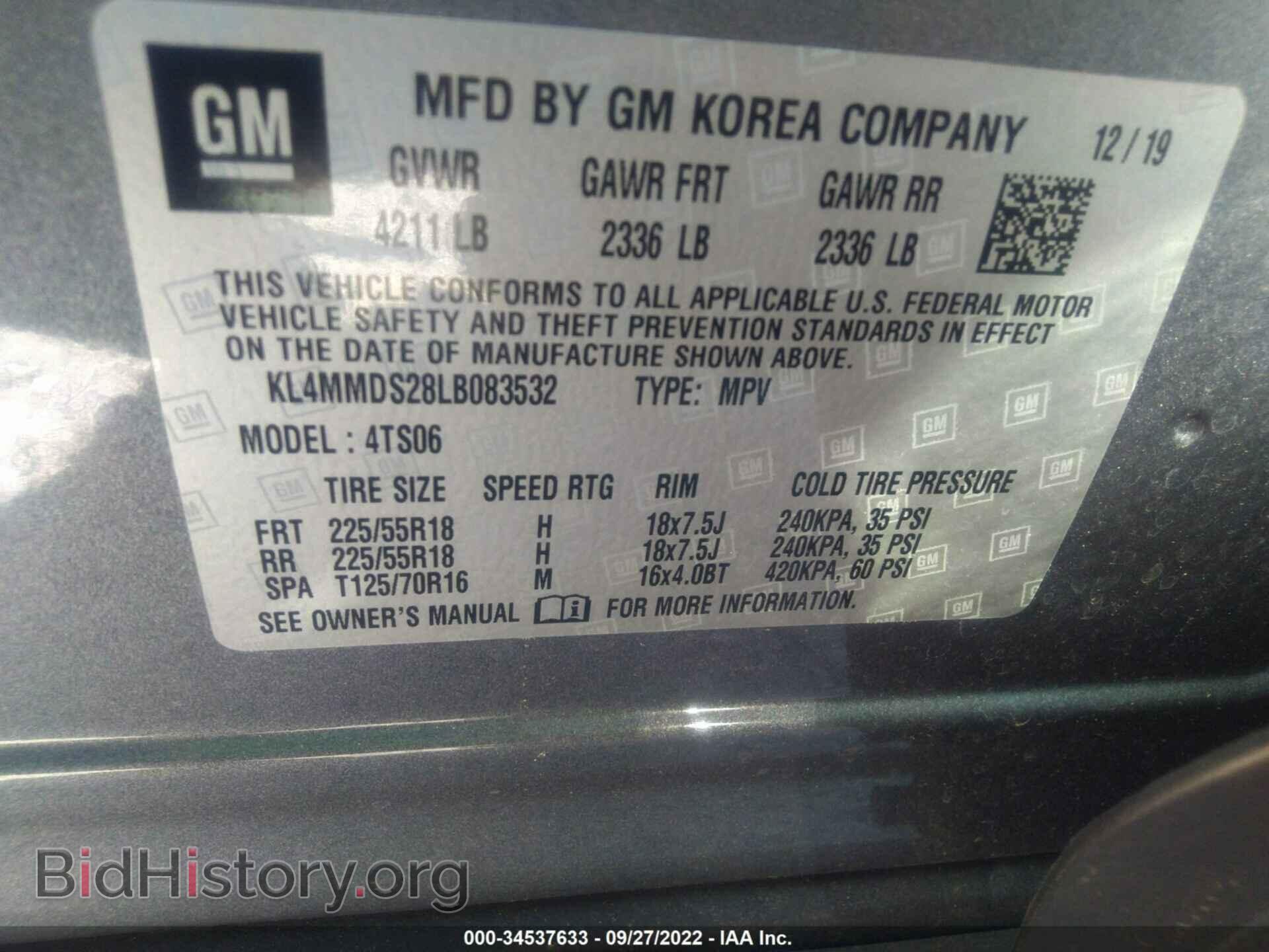2020 BUICK ENCORE GX - VIN: KL4MMDS28LB083532 - Photo 9