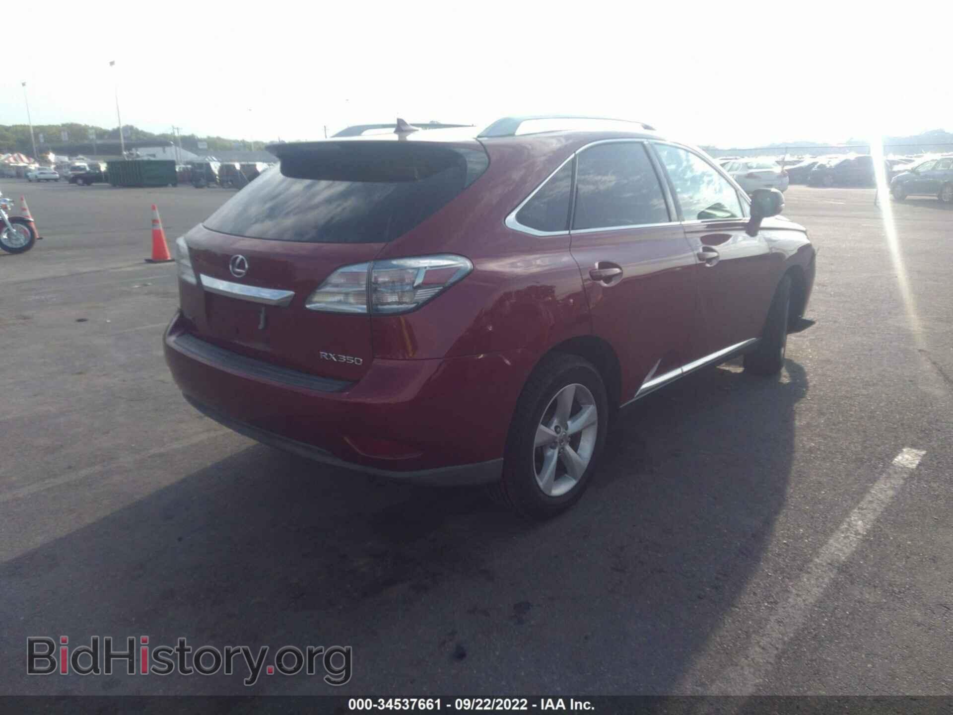 2011 LEXUS RX 350 - VIN: 2T2BK1BA9BC097928 - Фото 4