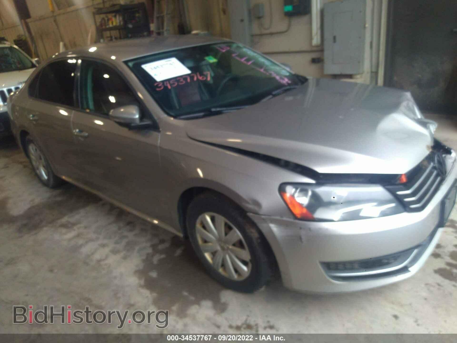 Photo 1VWAP7A30CC025403 - VOLKSWAGEN PASSAT 2012