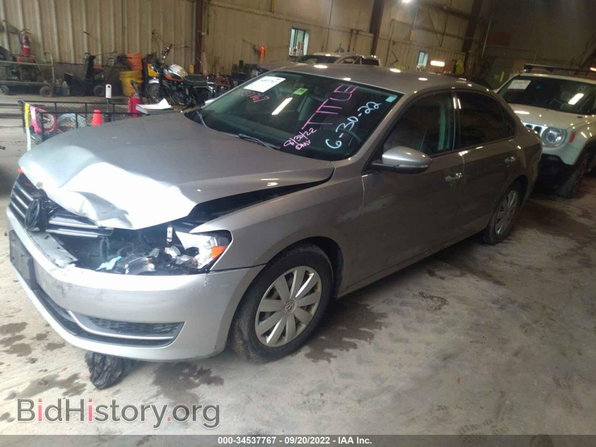 2012 VOLKSWAGEN PASSAT - VIN: 1VWAP7A30CC025403 - Фото 2