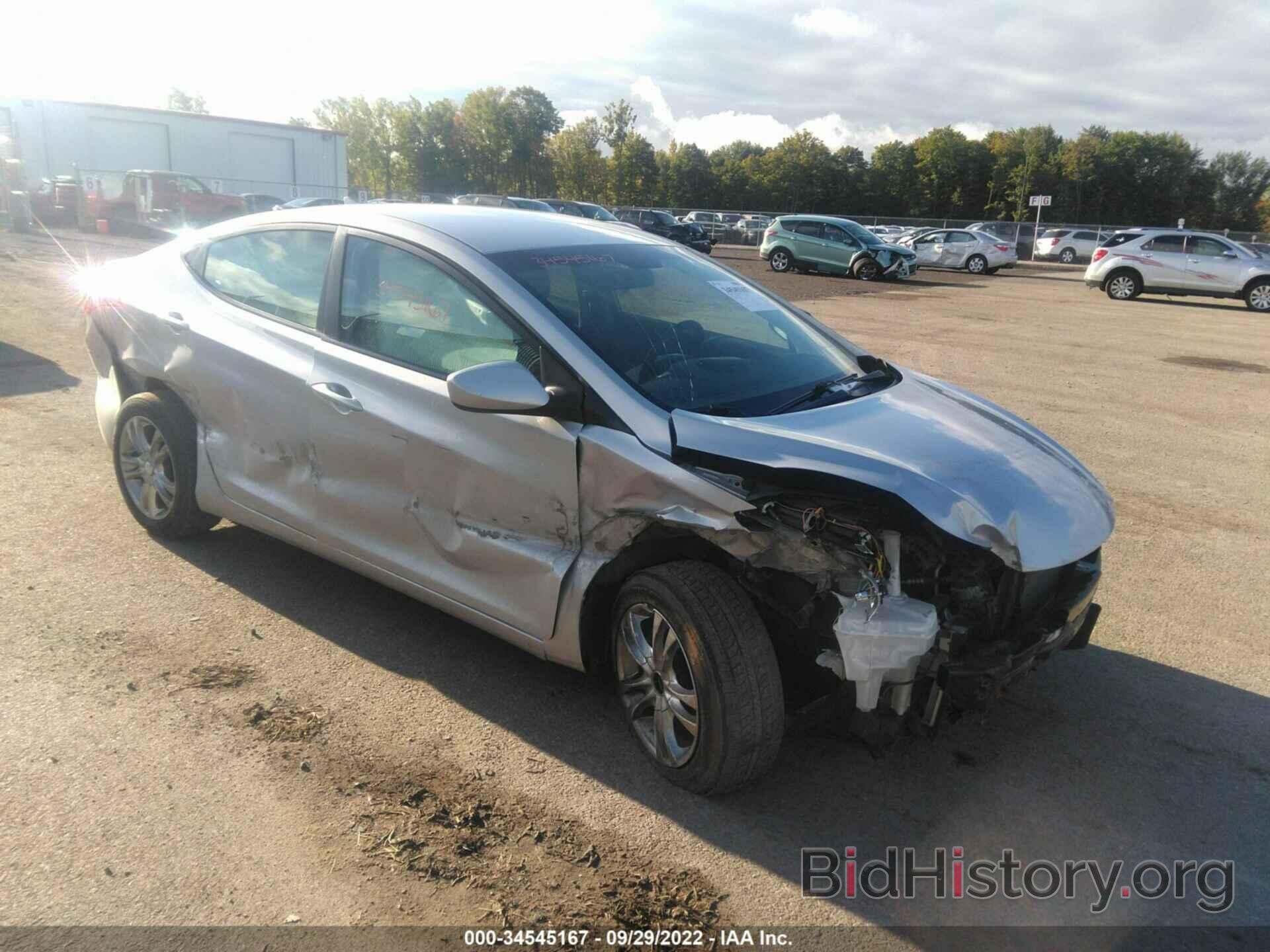 Photo 5NPDH4AE8CH099993 - HYUNDAI ELANTRA 2012