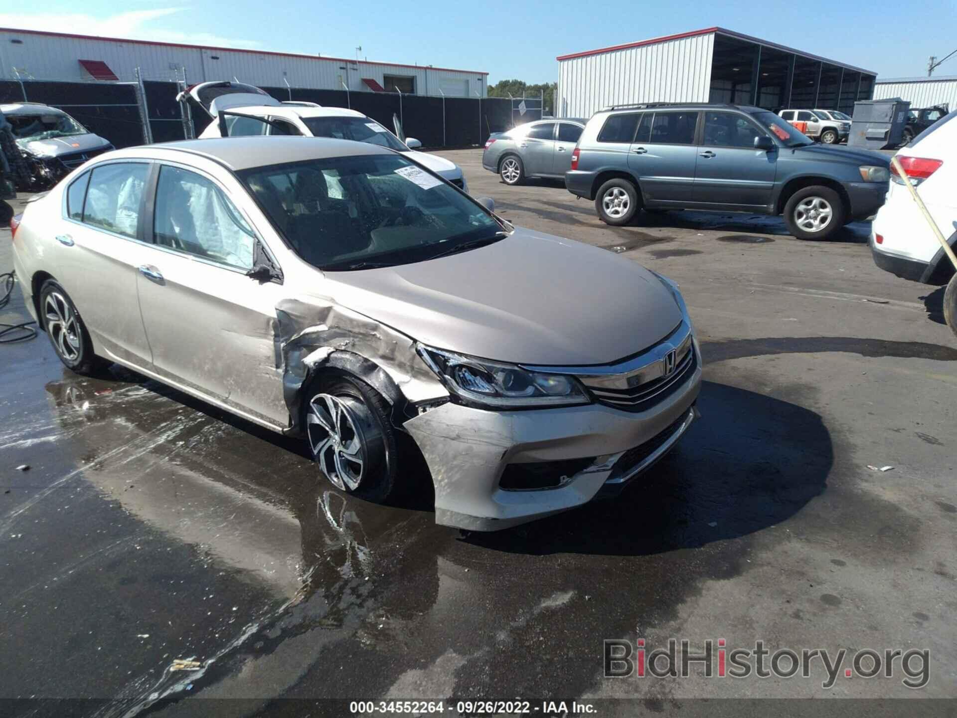 Photo 1HGCR2F39GA027526 - HONDA ACCORD SEDAN 2016