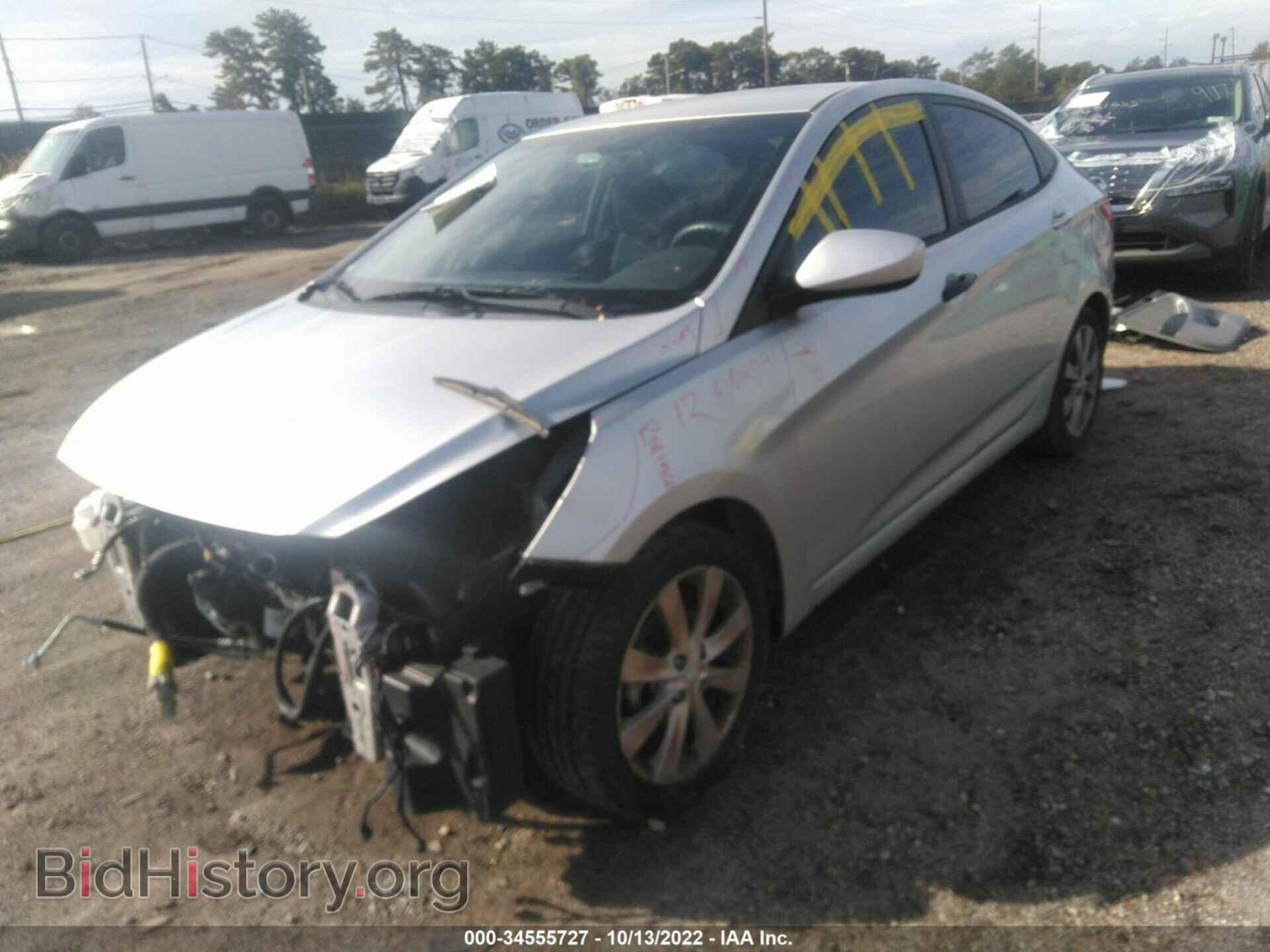 2012 HYUNDAI ACCENT - VIN: KMHCU4AE1CU237852 - Фото 2
