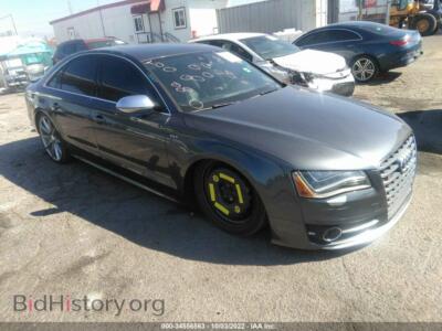 2013 Audi S8, gray — VIN WAUD2AFD2DN030361, IAAI