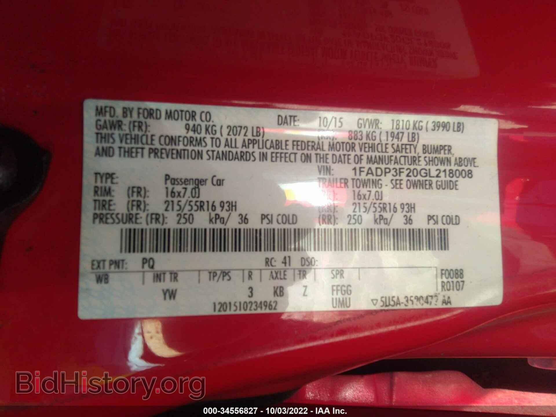 2016 FORD FOCUS - VIN: 1FADP3F20GL218008 - Photo 9