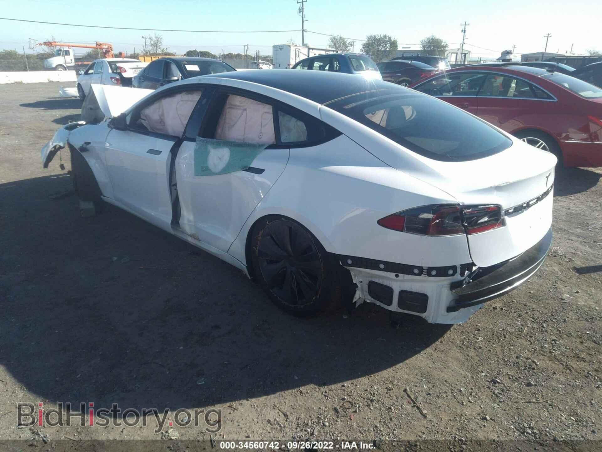 2022 TESLA MODEL S - VIN: 5YJSA1E53NF463615 - Фото 3