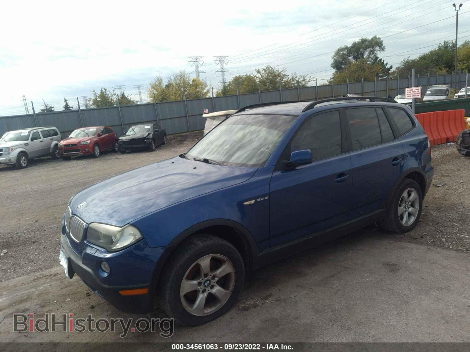 2007 BMW X3 - VIN: WBXPC93447WF04248 - Фото 2