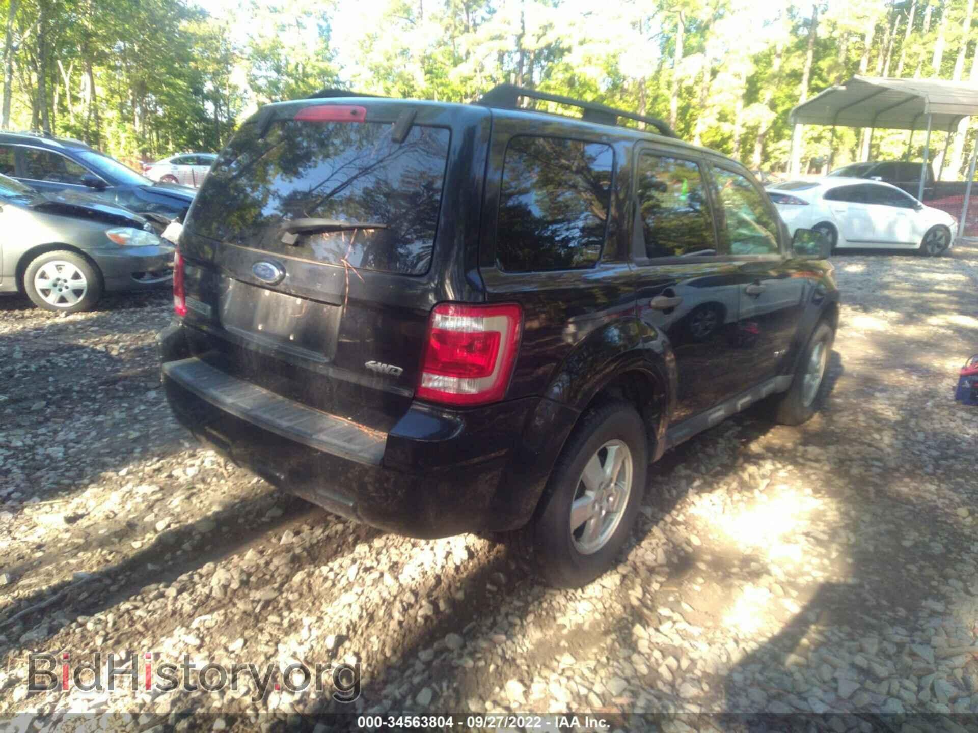 2008 FORD ESCAPE - VIN: 1FMCU93138KC71804 - Фото 4