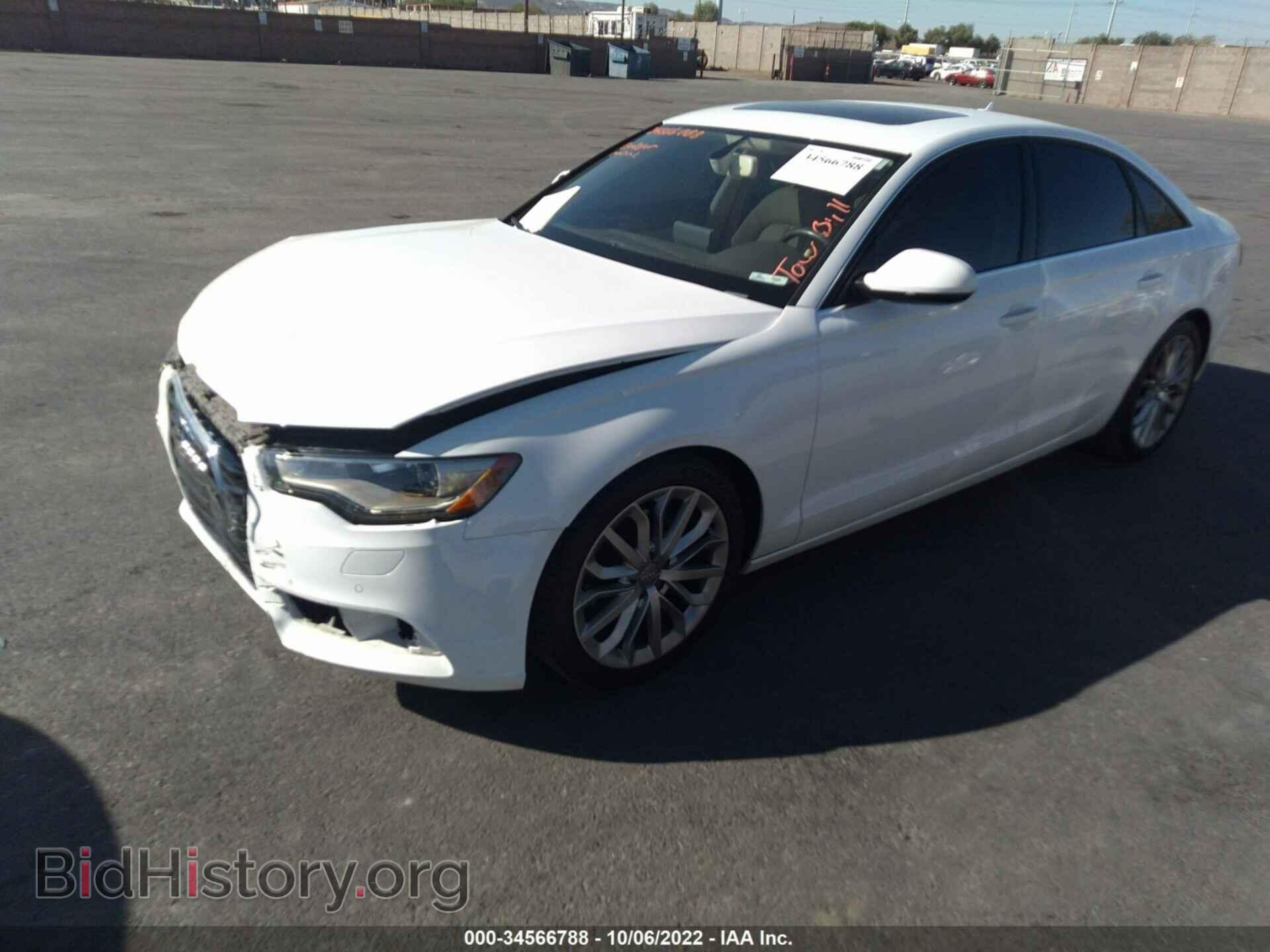 2013 AUDI A6 - VIN: WAUGFAFC2DN059108 - Фото 2