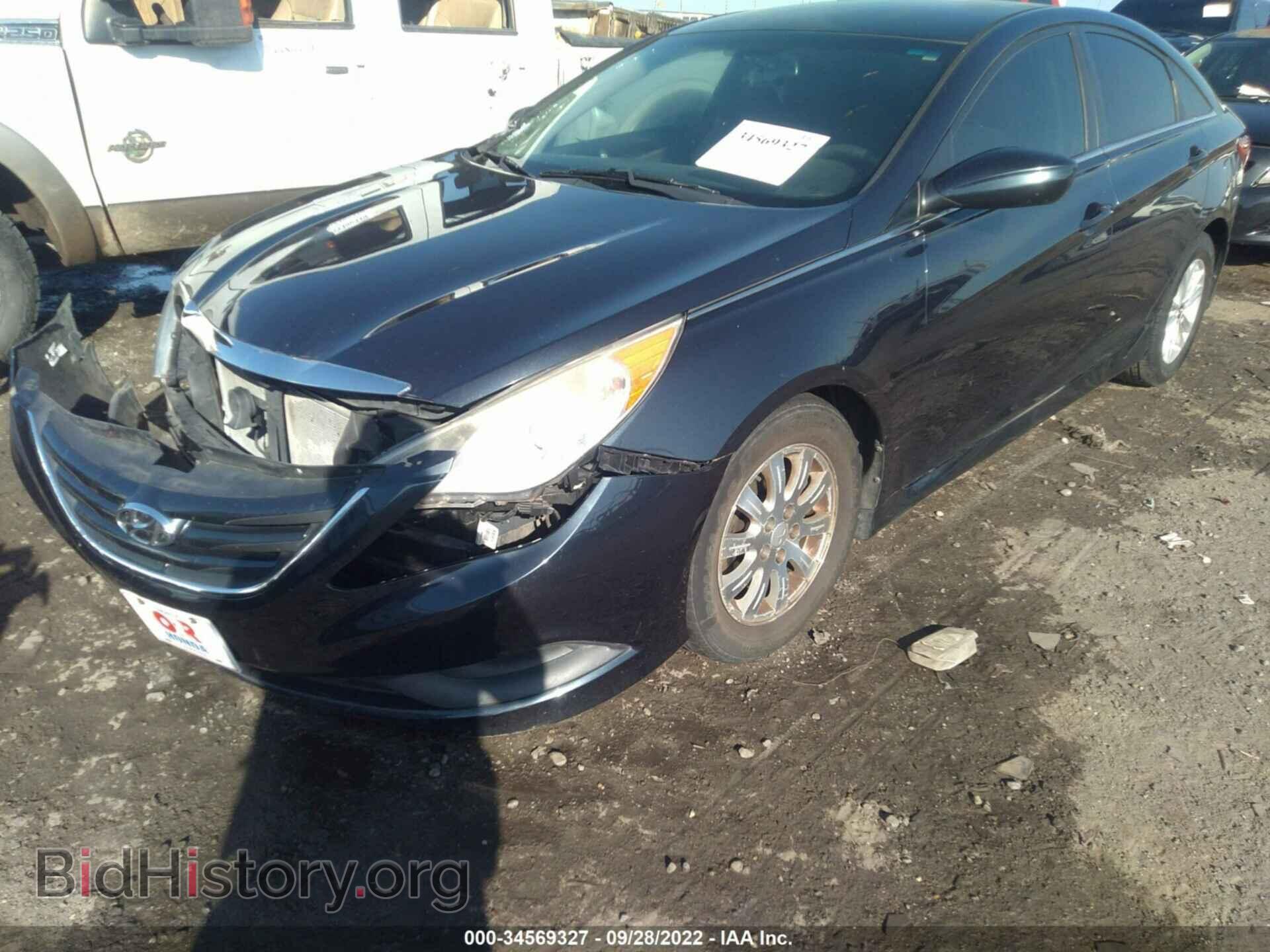 2014 HYUNDAI SONATA - VIN: 5NPEB4AC4EH862843 - Фото 2