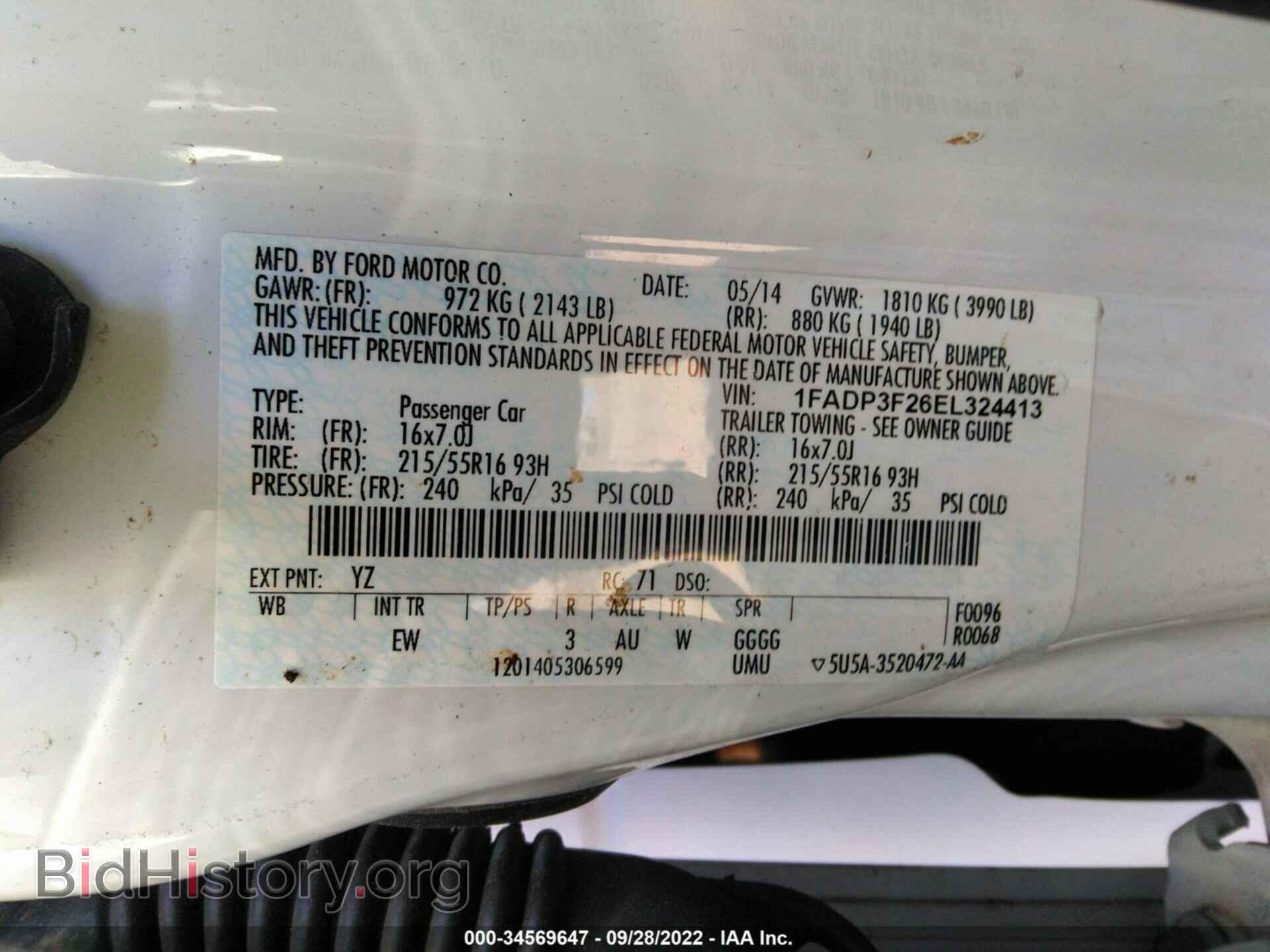 2014 FORD FOCUS - VIN: 1FADP3F26EL324413 - Photo 9