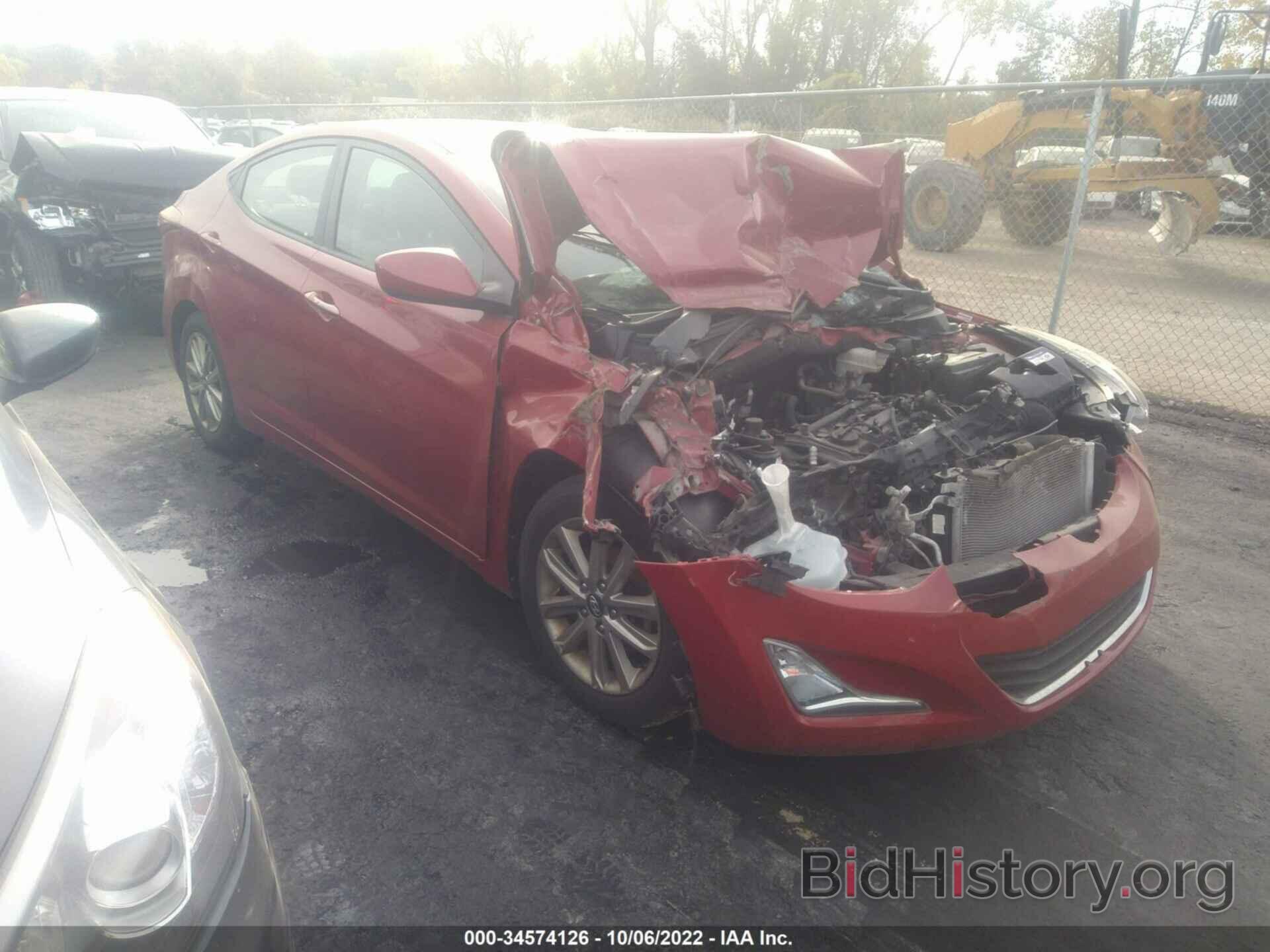 Photo KMHDH4AE9FU381453 - HYUNDAI ELANTRA 2015