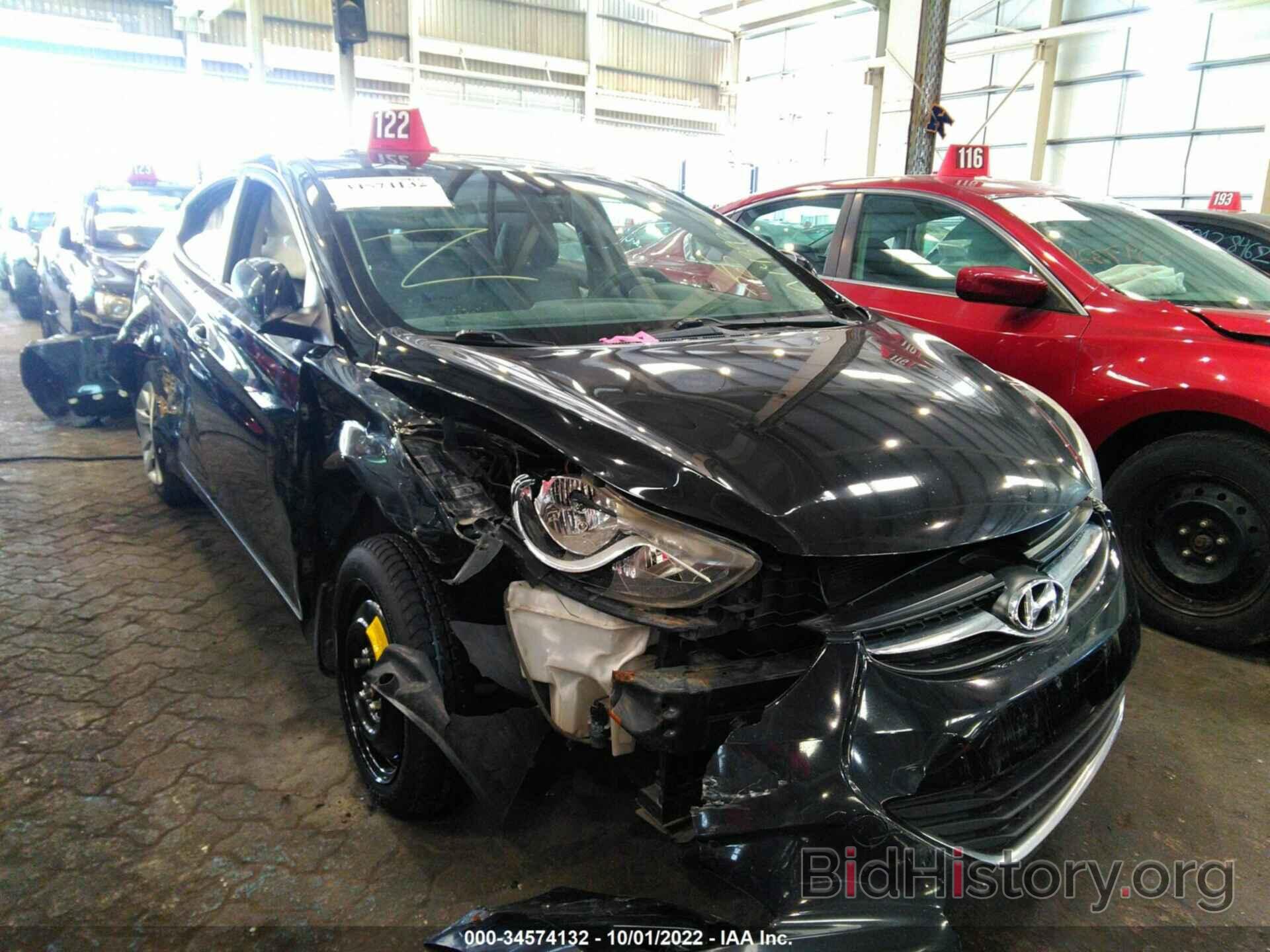 Photo 00PDH4AE7CH068623 - HYUNDAI ELANTRA 2012