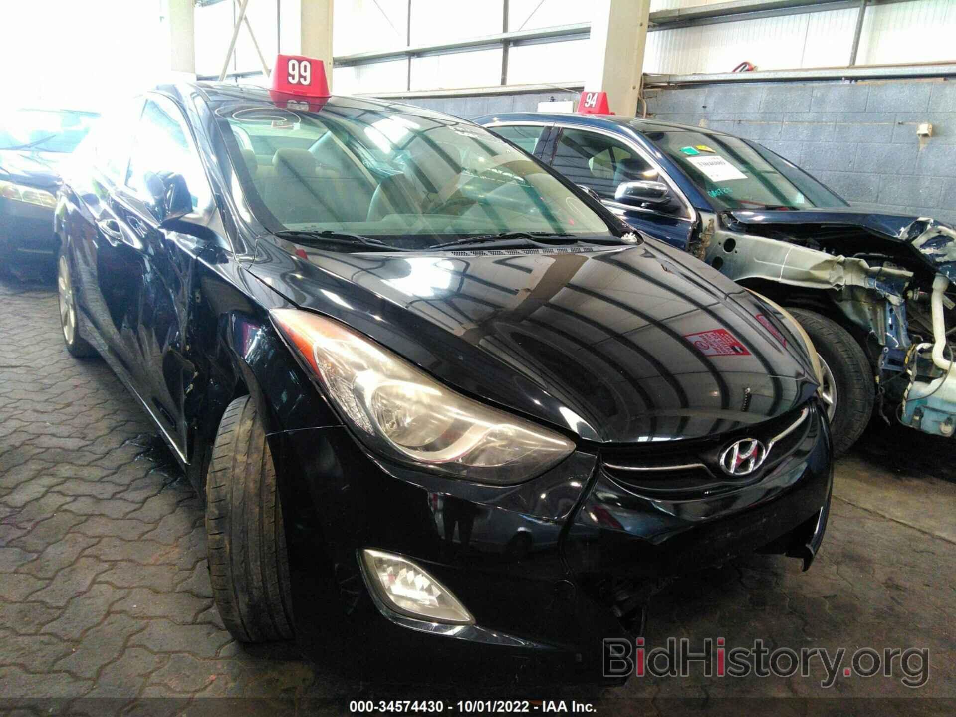 Photo 00HDH4AE8CU191381 - HYUNDAI ELANTRA 2012