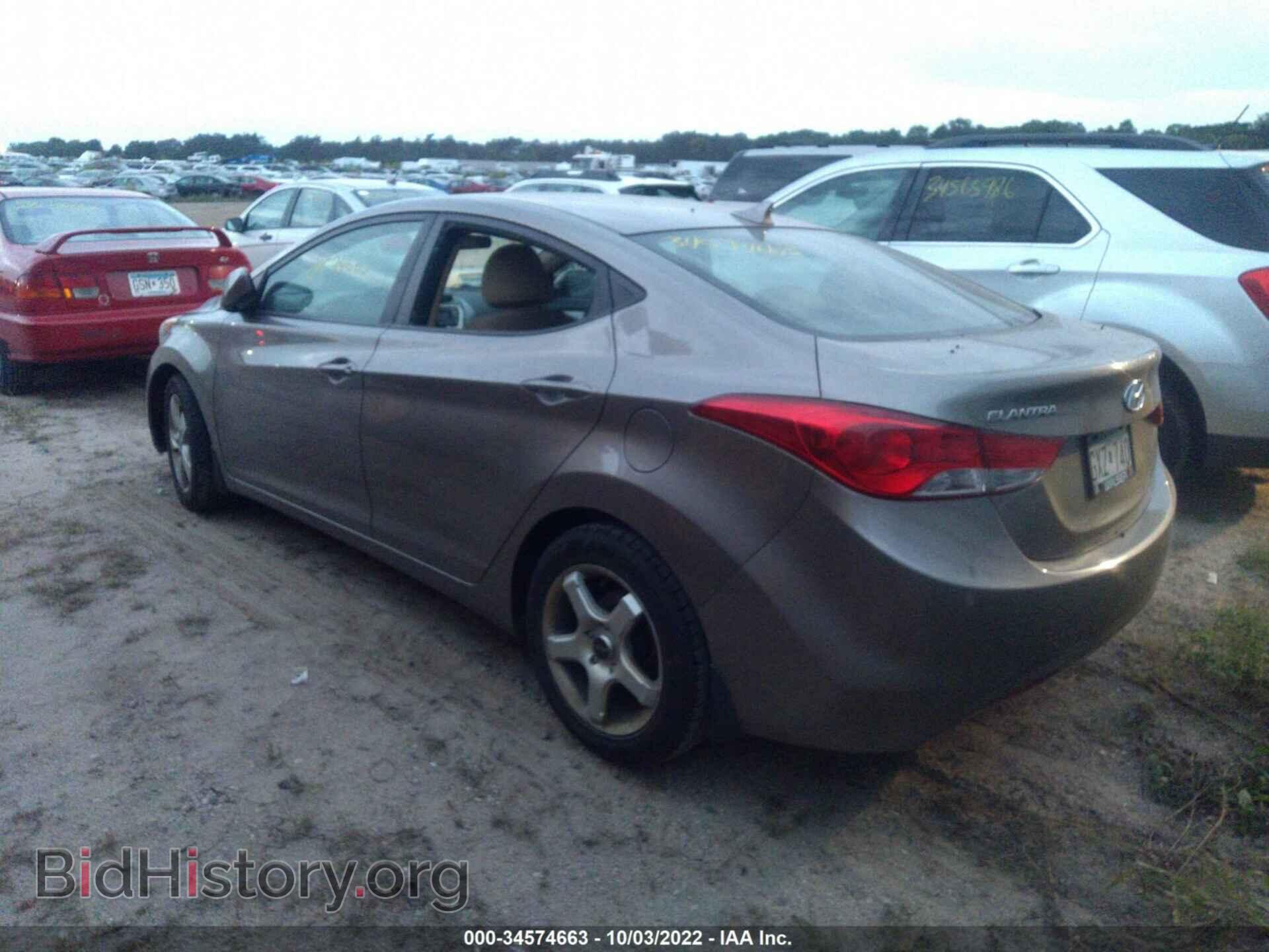 2012 HYUNDAI ELANTRA - VIN: 5NPDH4AEXCH127664 - Фото 3