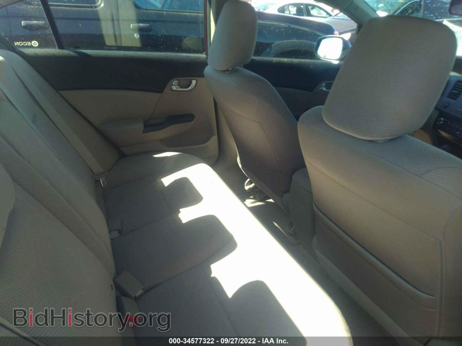 2012 HONDA CIVIC SDN - VIN: 2HGFB2F83CH532776 - Фото 8