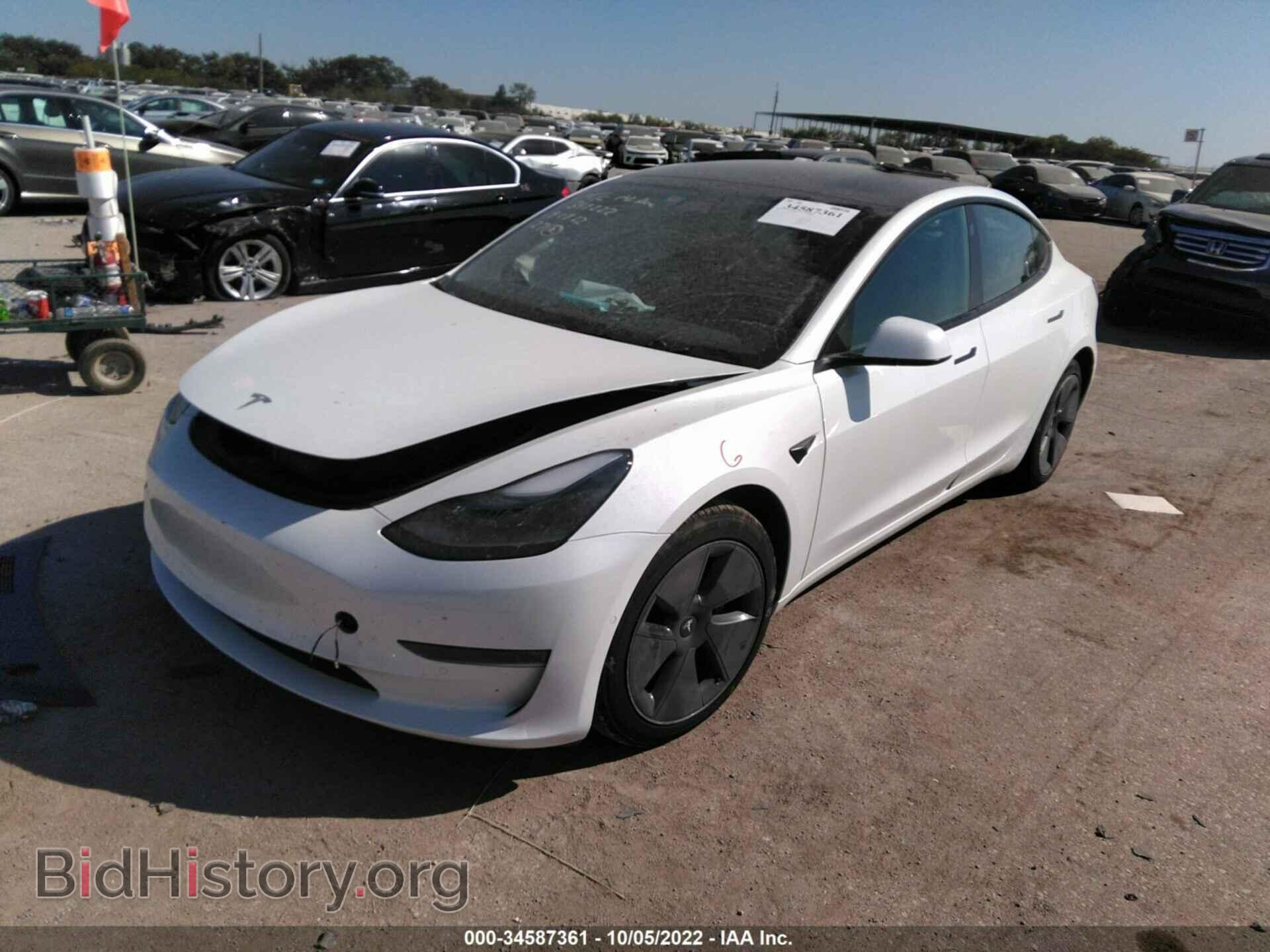 2022 TESLA MODEL 3 - VIN: 5YJ3E1EB7NF172498 - Photo 2