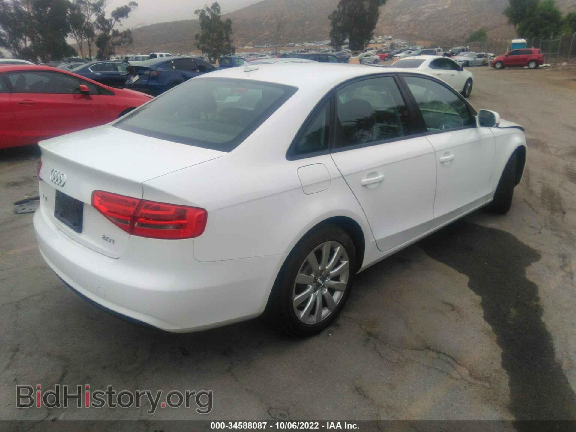 2013 AUDI A4 - VIN: WAUAFAFL8DN009741 - Фото 4