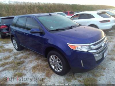 2014 Ford EDGE SEL, blue — VIN 2FMDK3JC2EBA70977, IAAI