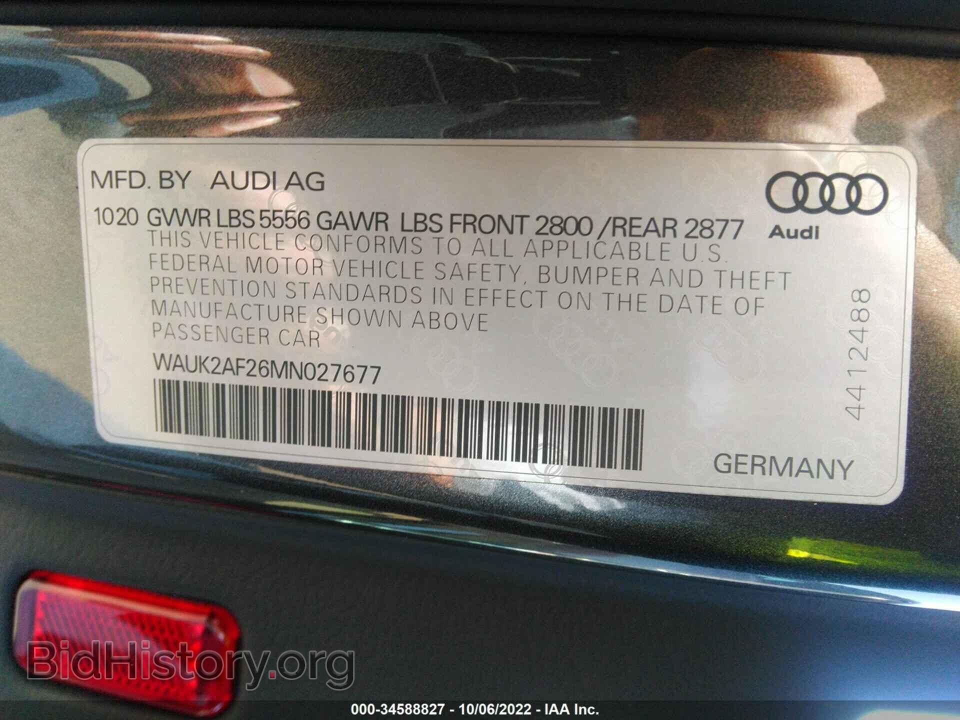 2021 AUDI A6 - VIN: WAUK2AF26MN027677 - Фото 9