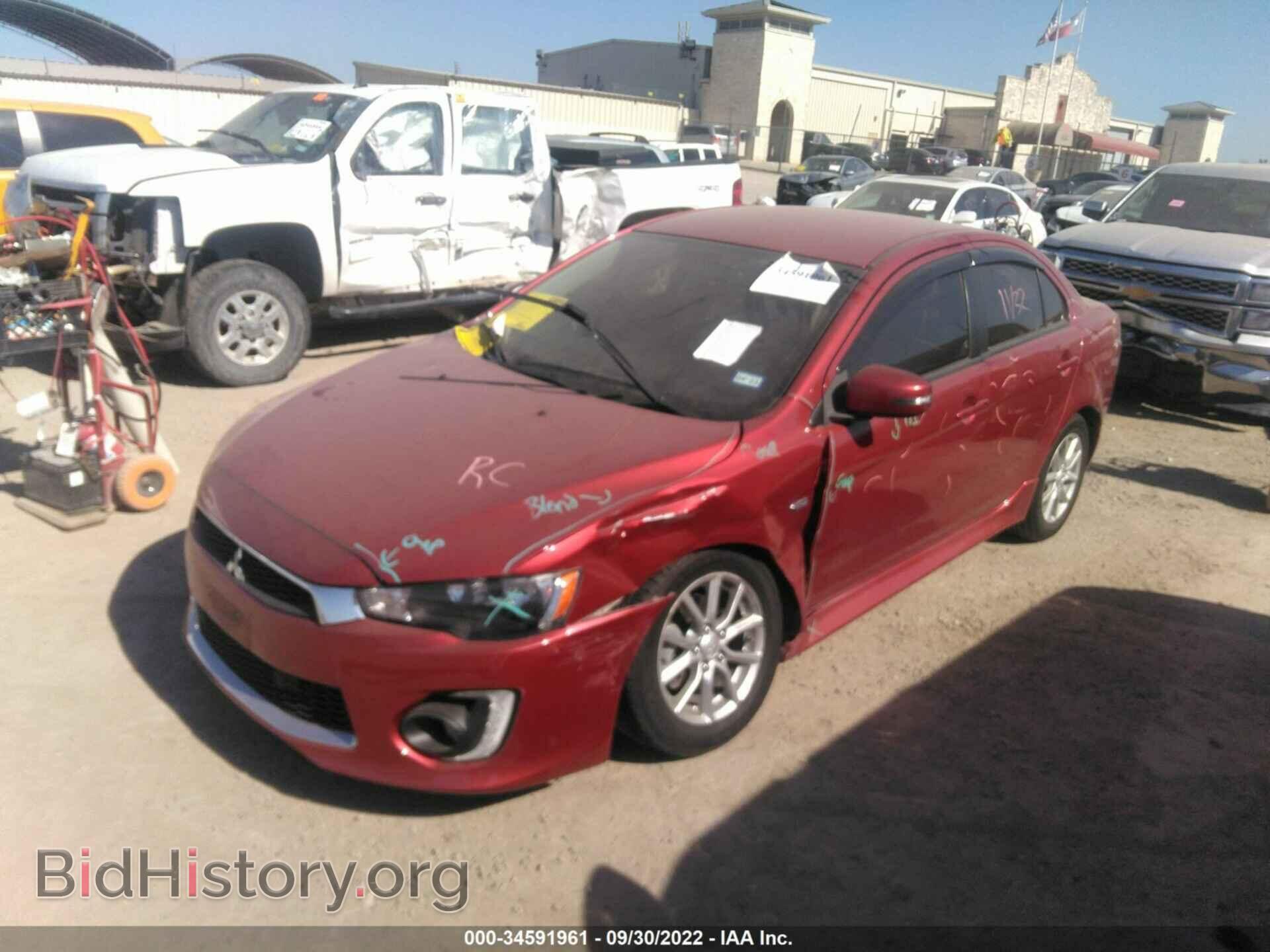 2016 MITSUBISHI LANCER - VIN: JA32U2FU6GU001920 - Фото 2