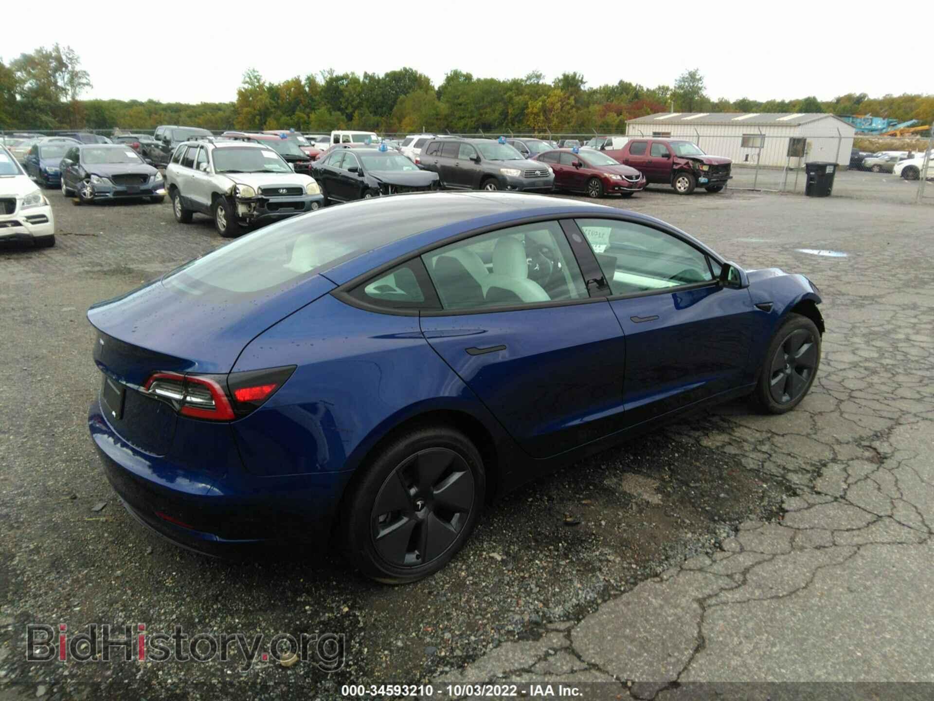 2022 TESLA MODEL 3 - VIN: 5YJ3E1EA0NF332017 - Фото 4