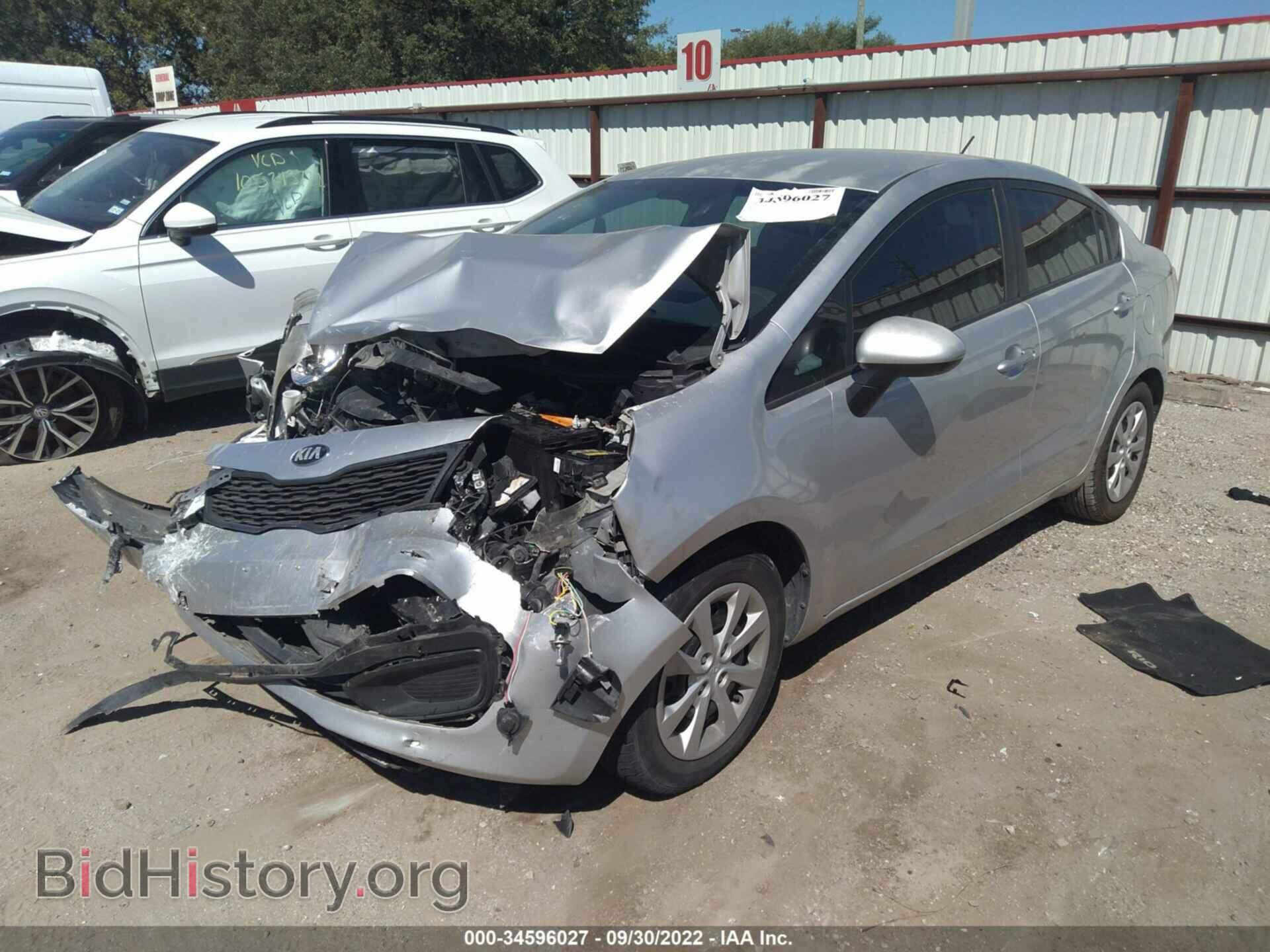 2014 KIA RIO - VIN: KNADM4A34E6344549 - Фото 2