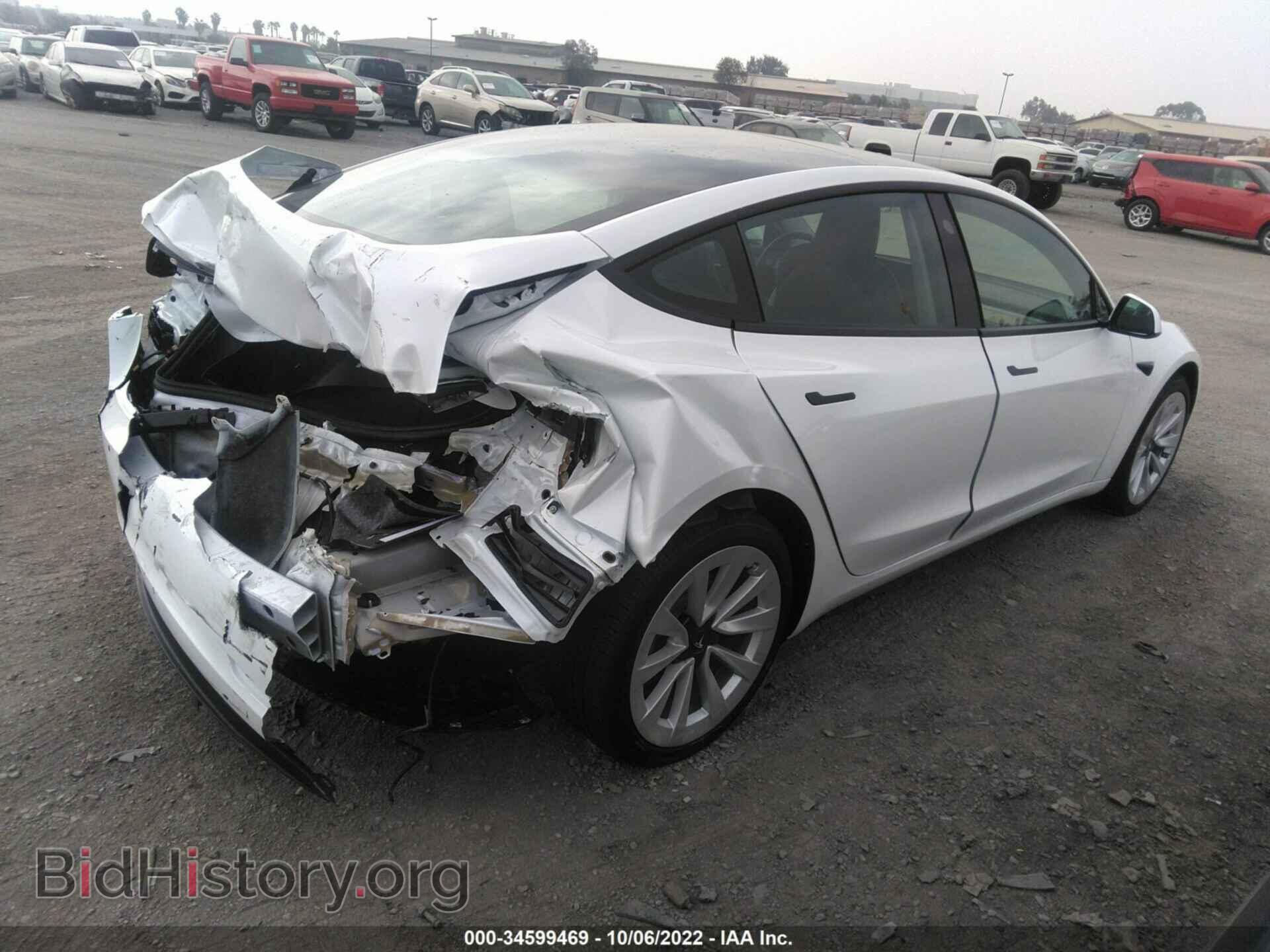 2022 TESLA MODEL 3 - VIN: 5YJ3E1EA5NF296258 - Фото 4